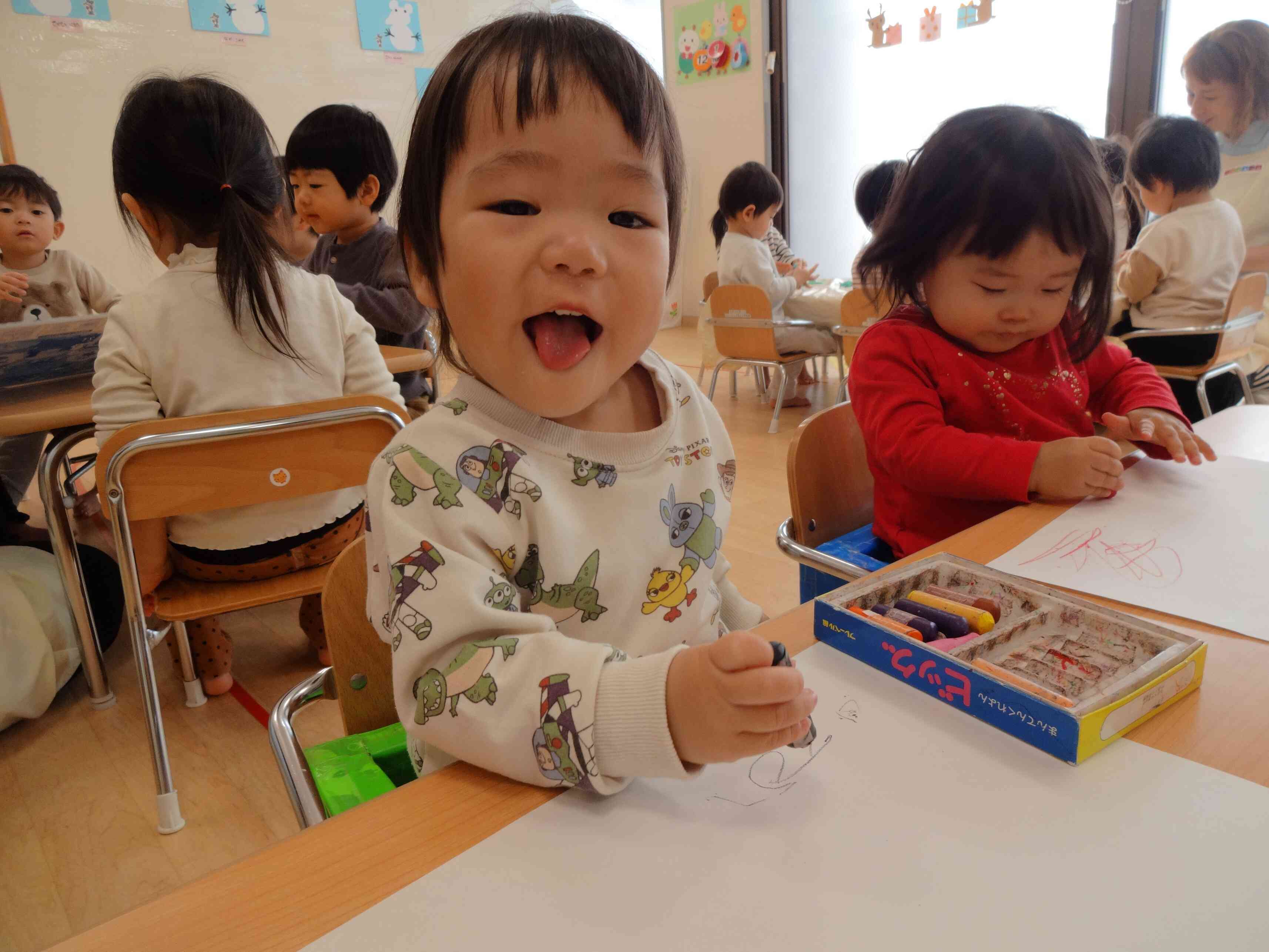 ぬりえをしました。