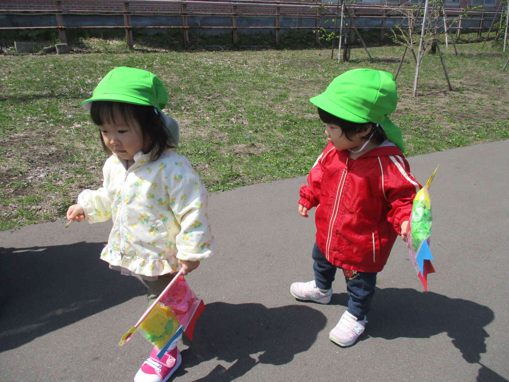 こいのぼりと一緒に・・