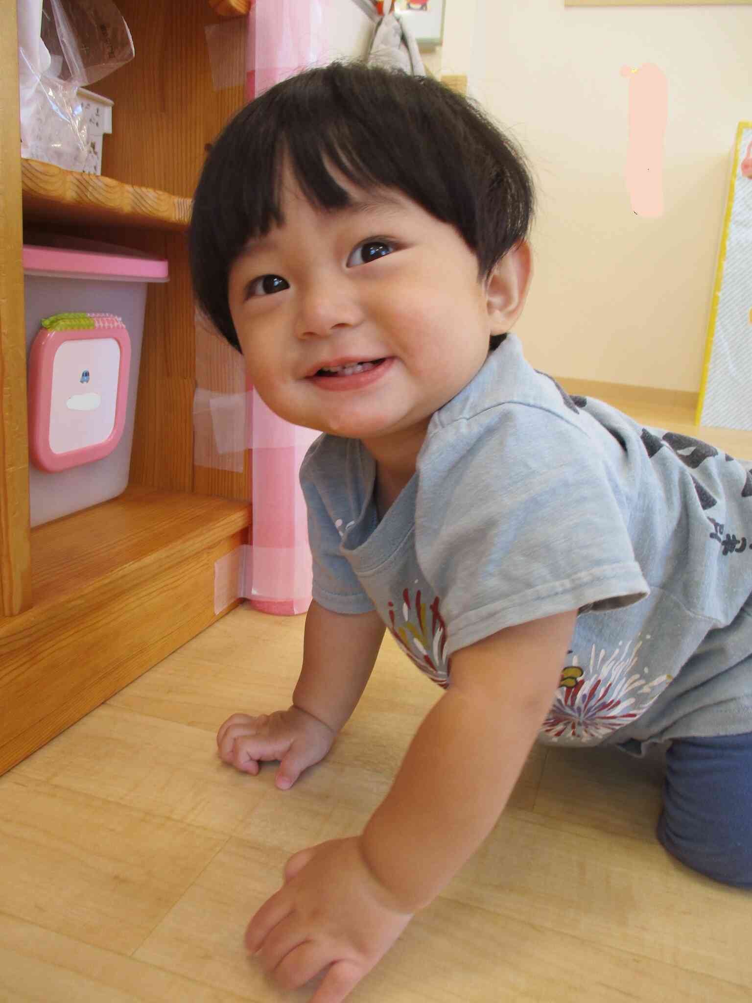 「ぼく、じょうずでしょ」
