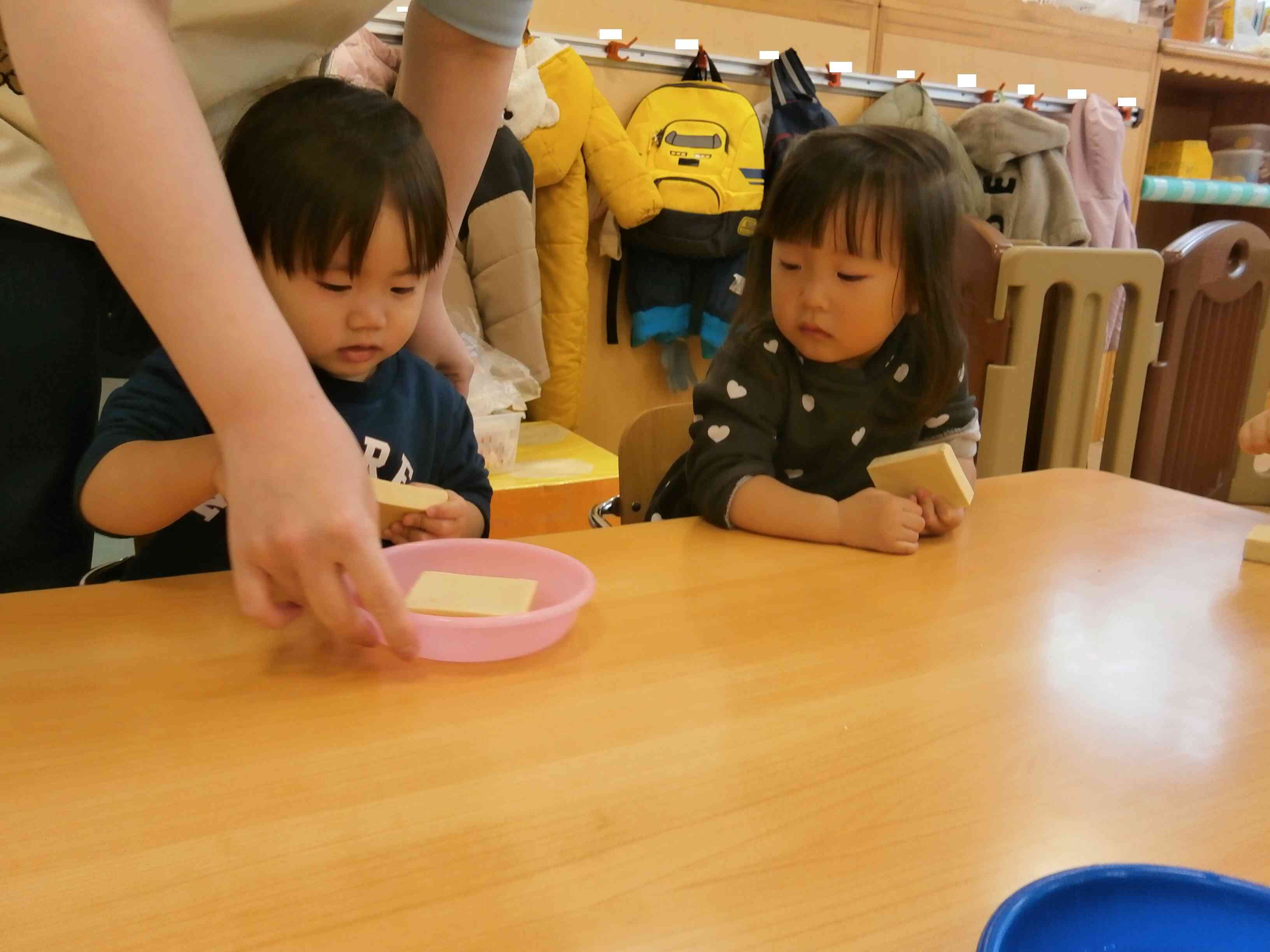 感触あそびをしたよ！