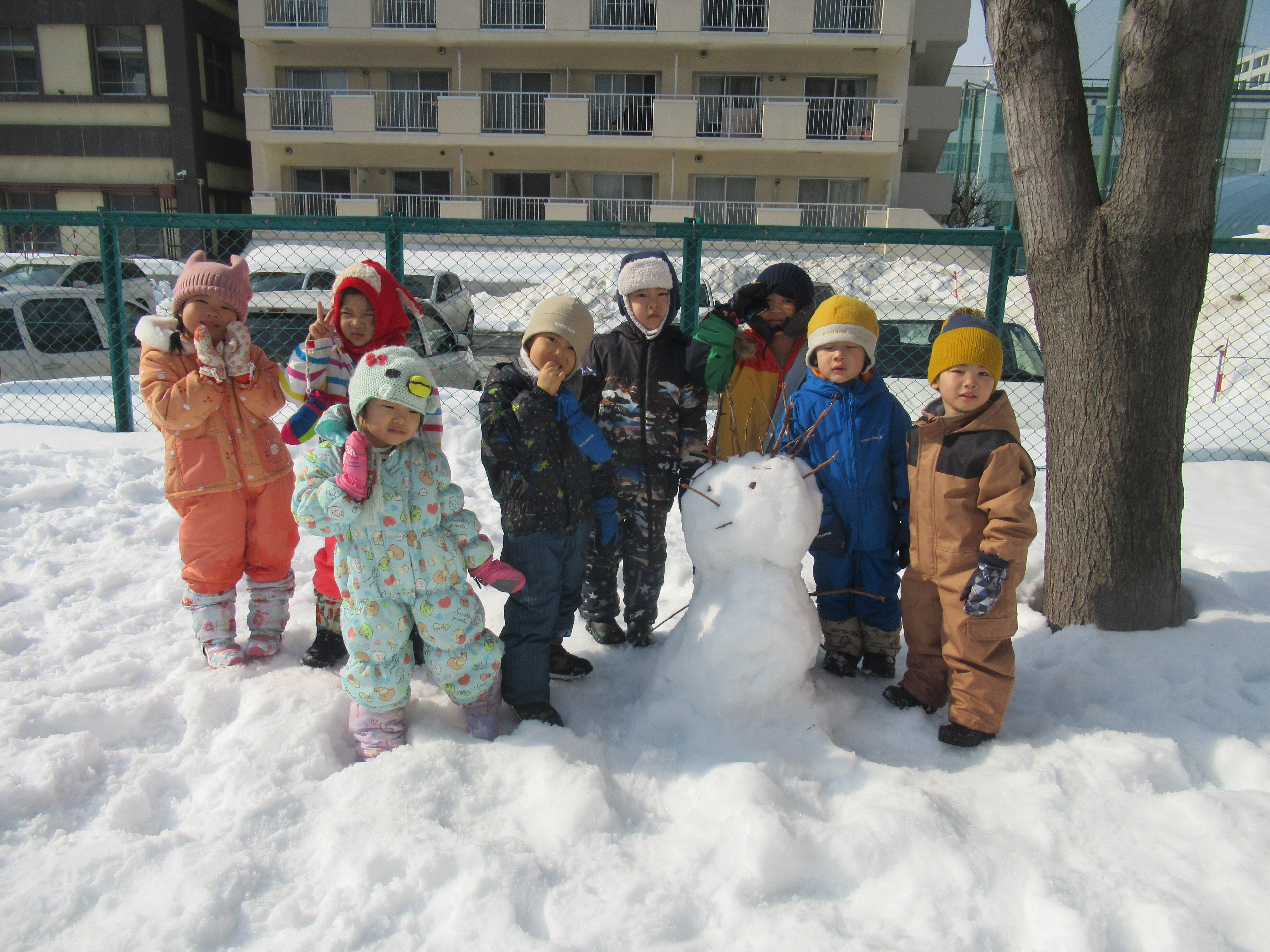 雪中運動会♪