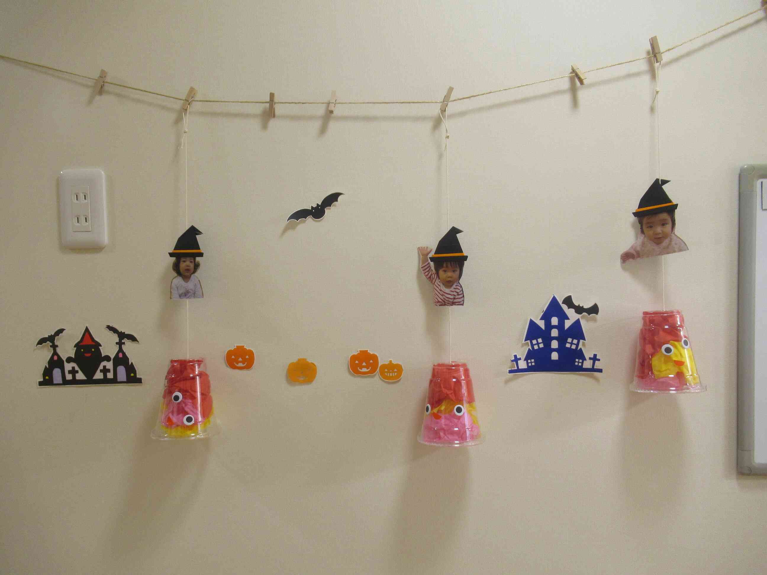 出来上がった作品を飾りました！