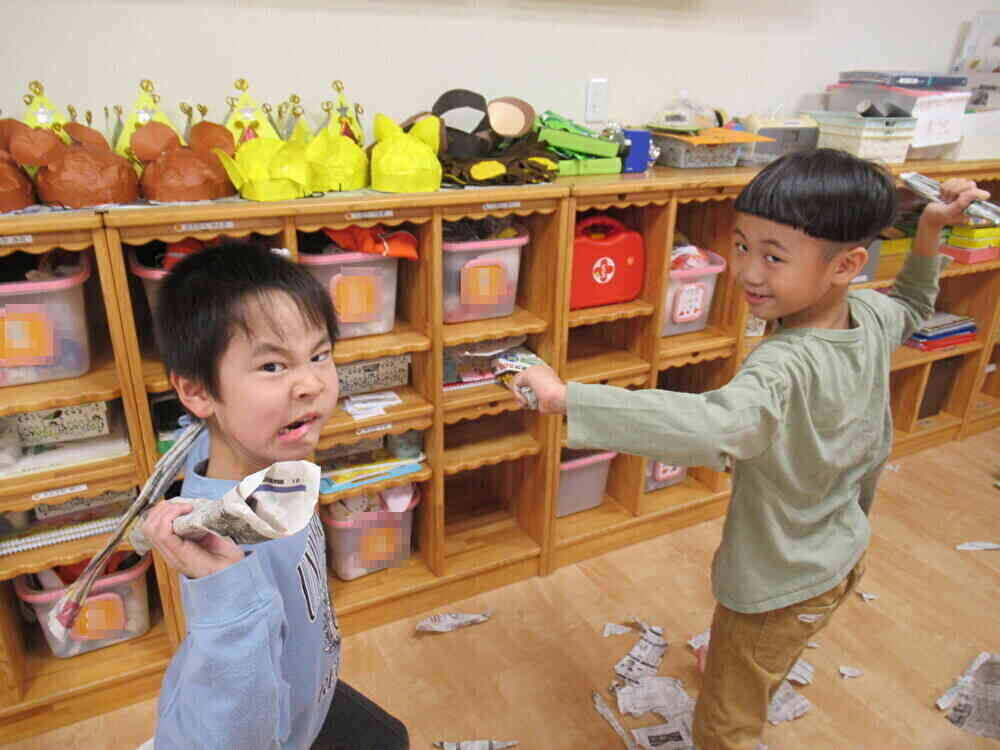 かっこいい剣を作ってポーズ！！