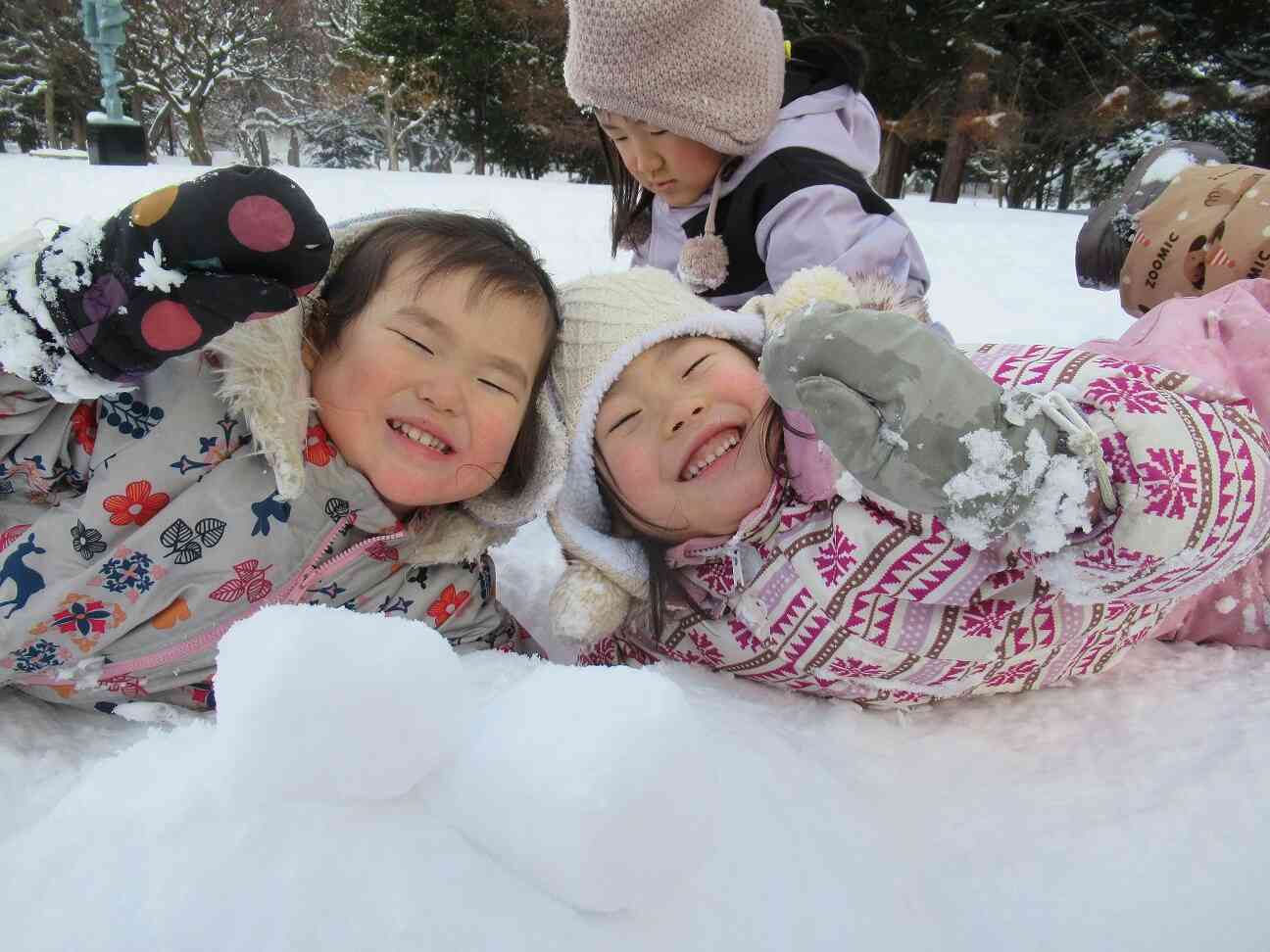 大好き！雪遊び！