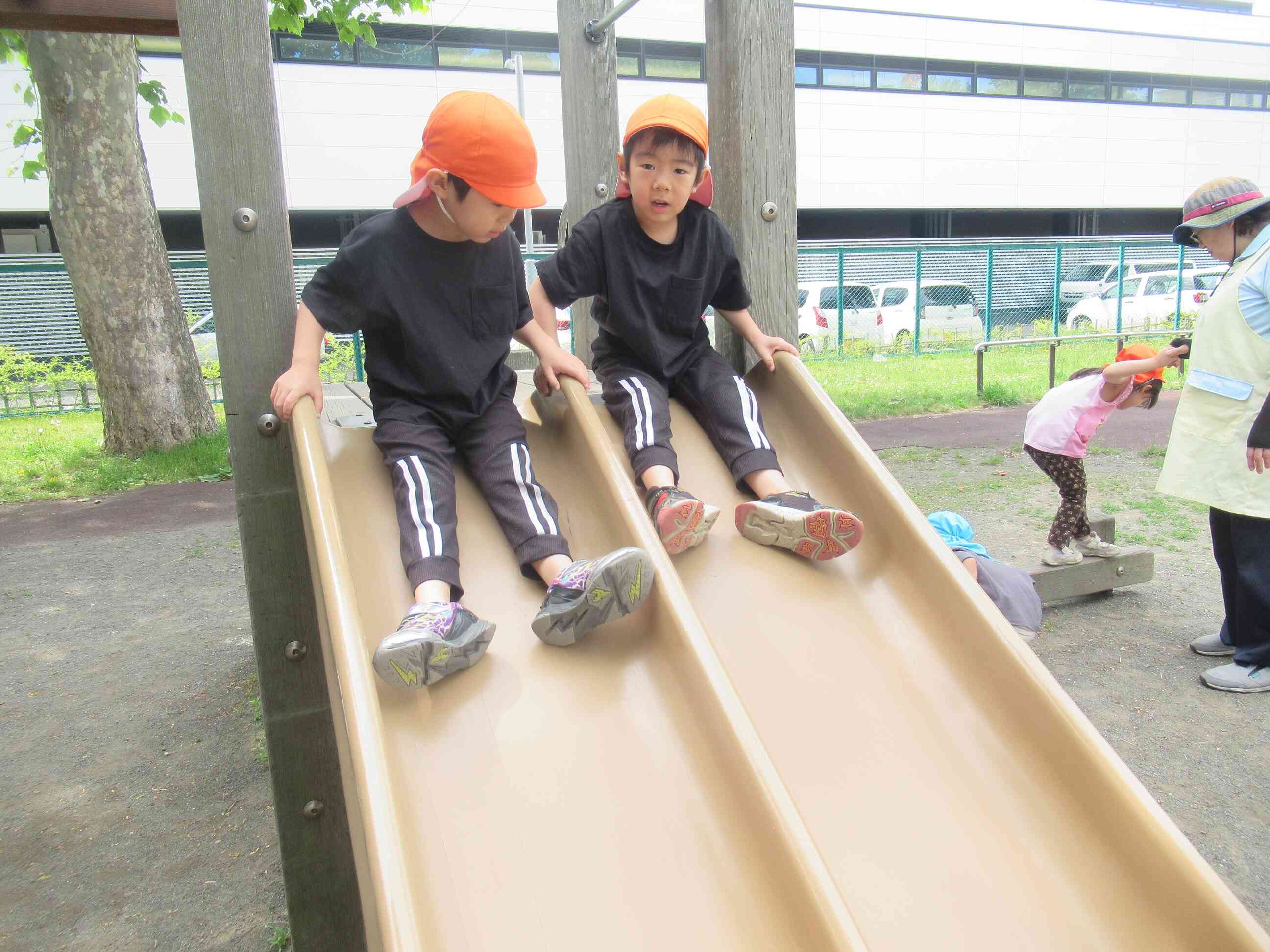 公園楽しいね