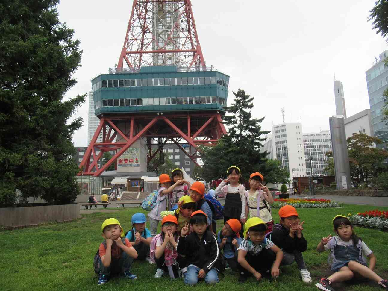 大通公園でも遊んだよ