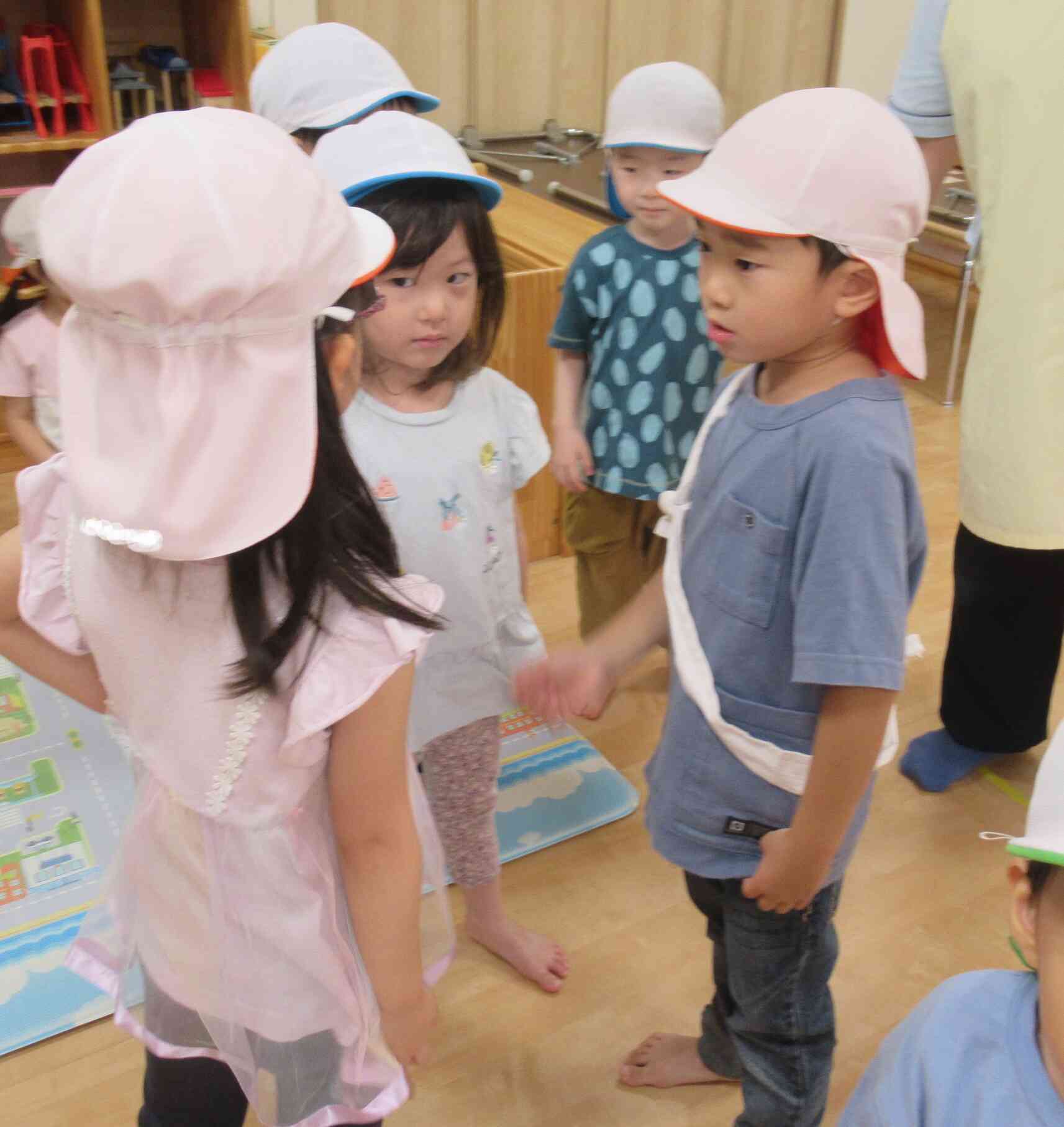 次はバトンの渡し方