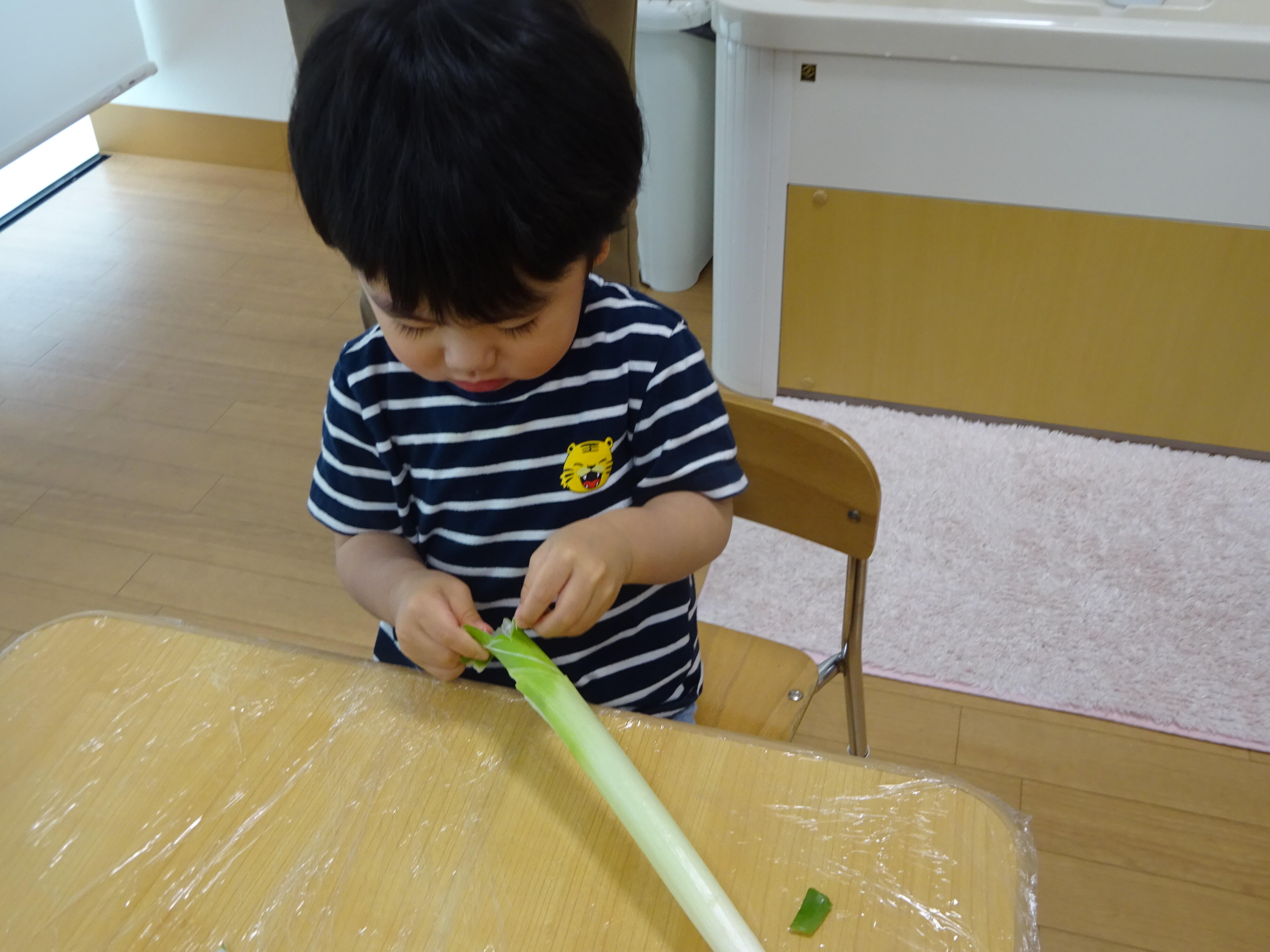 ねぎのおなか、どうなってるかな？？