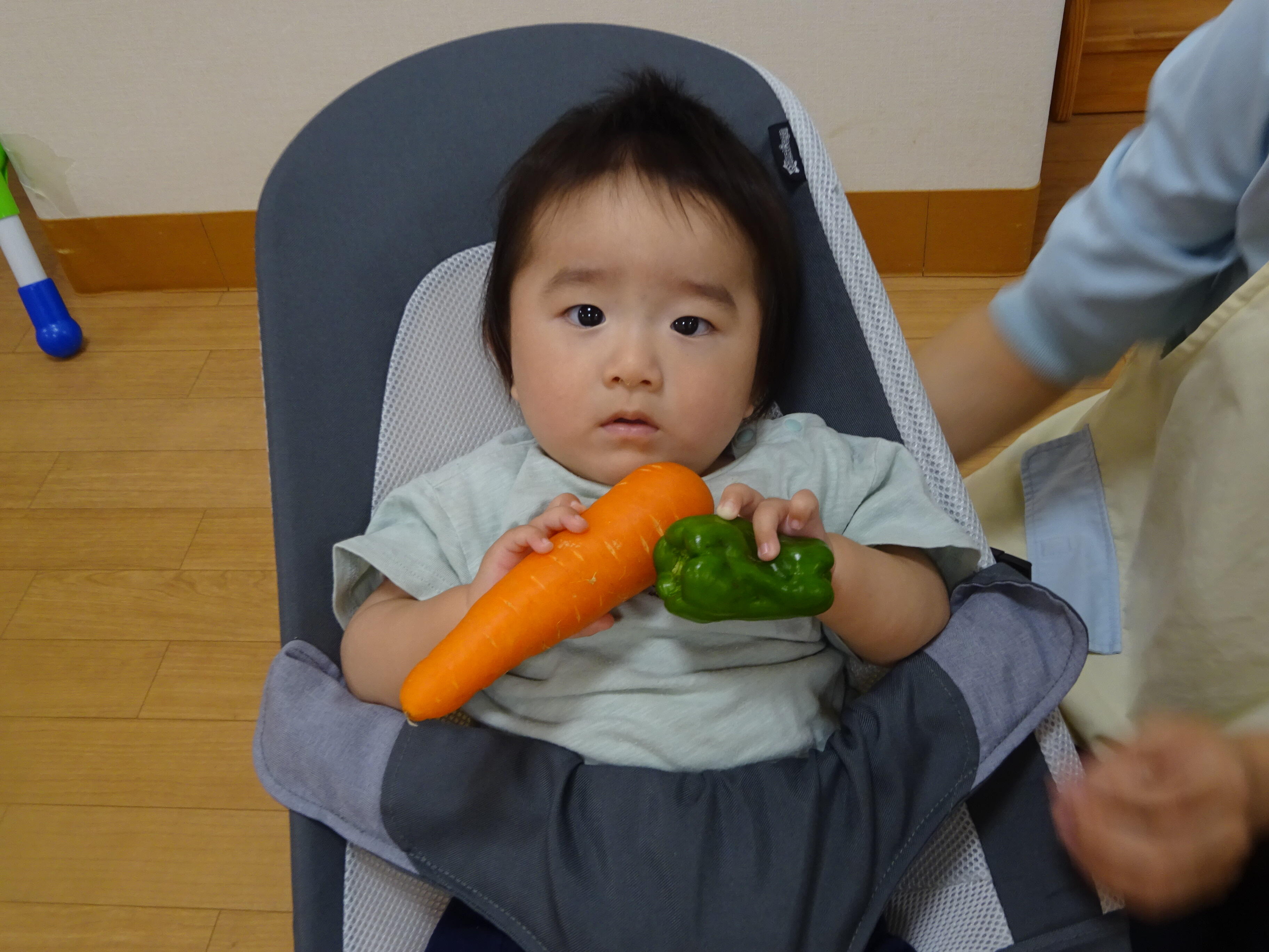 このお野菜たちは、どんな給食に変身するかなぁ？？