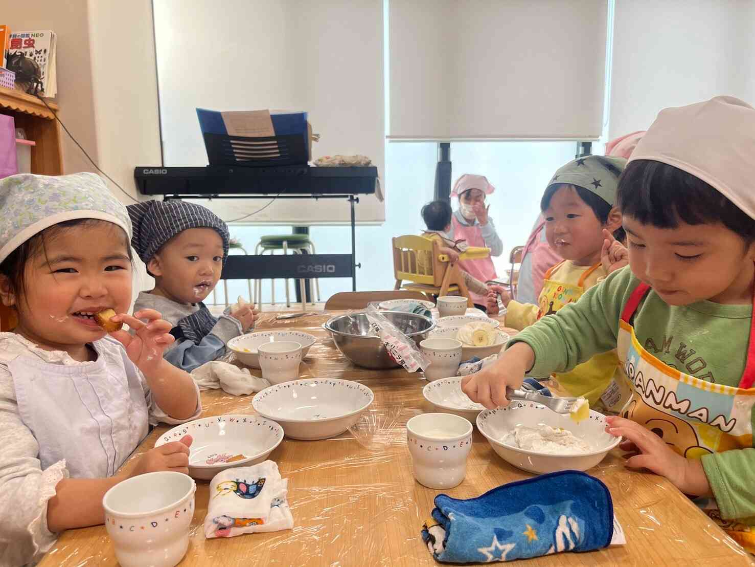 子育てひろば・食育『フルーツサンド』