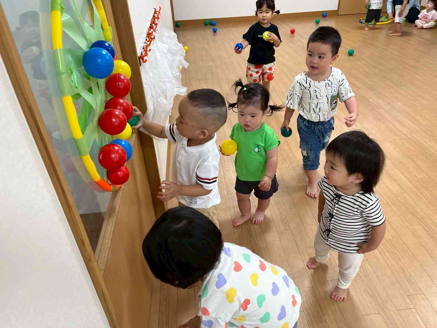 順番にならんで～　えいっ！！