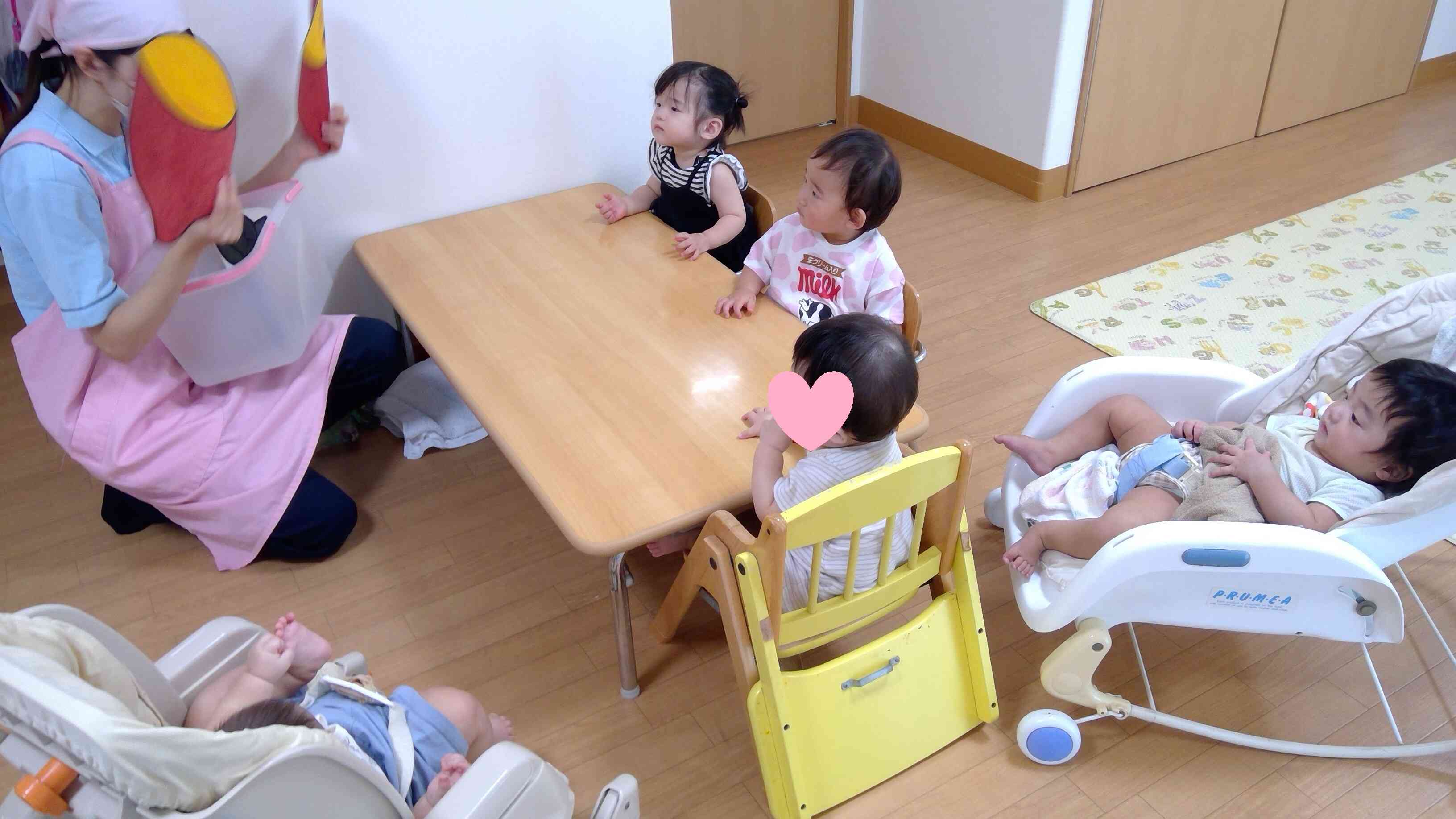 大きなお芋にくぎ付けです！