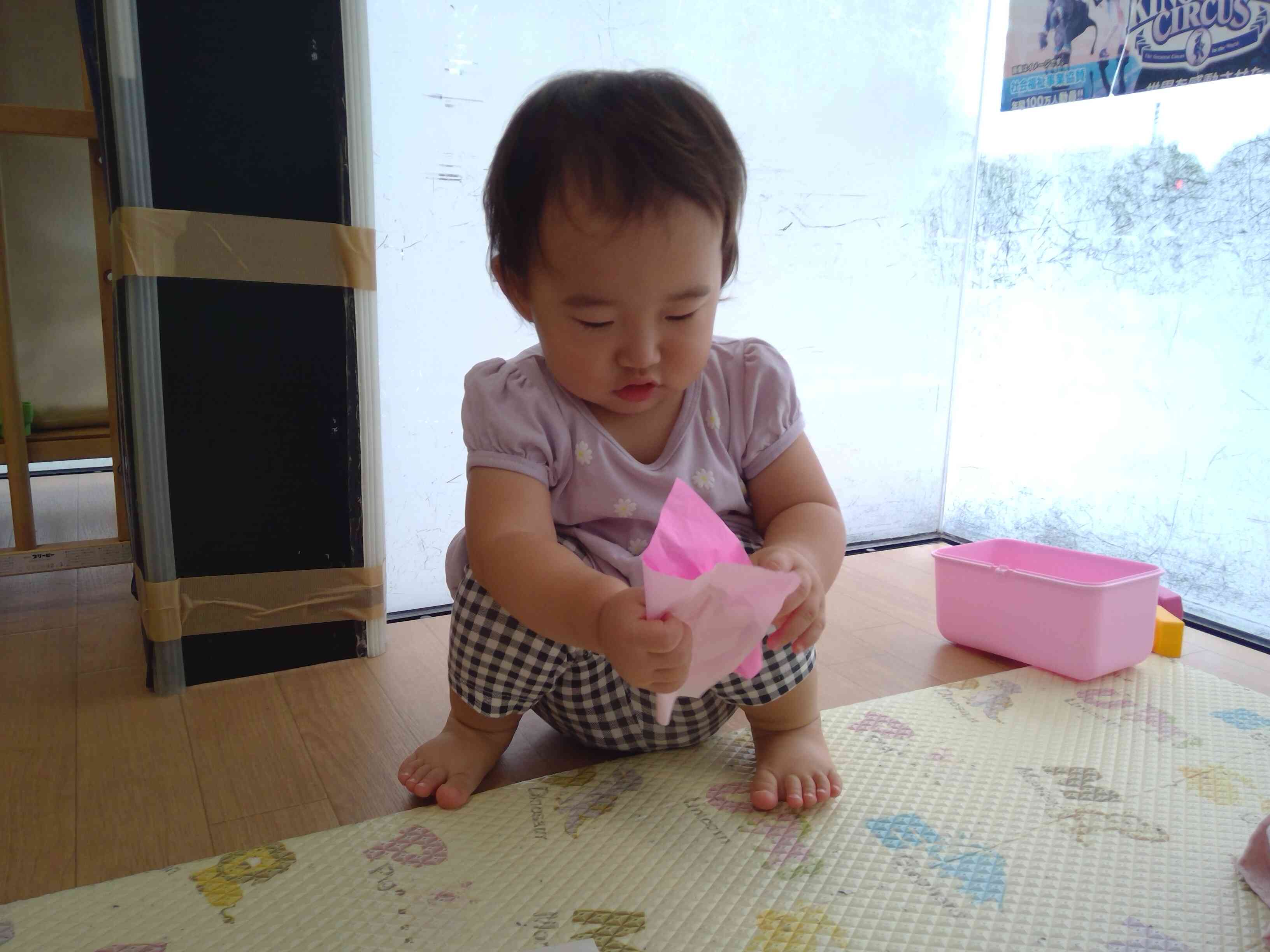 くしゃくしゃ楽しいね！