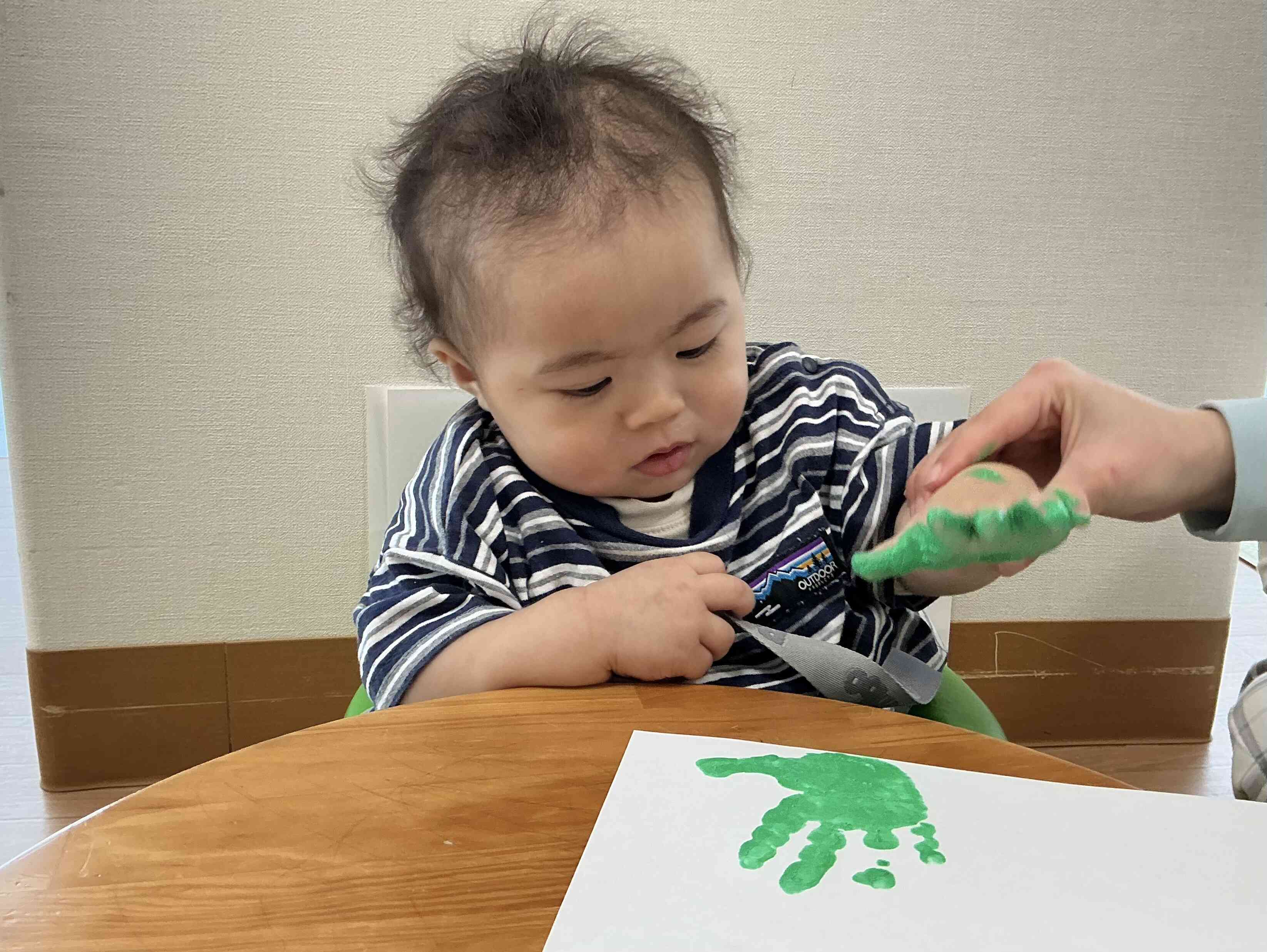 先生と一緒にペタ!!