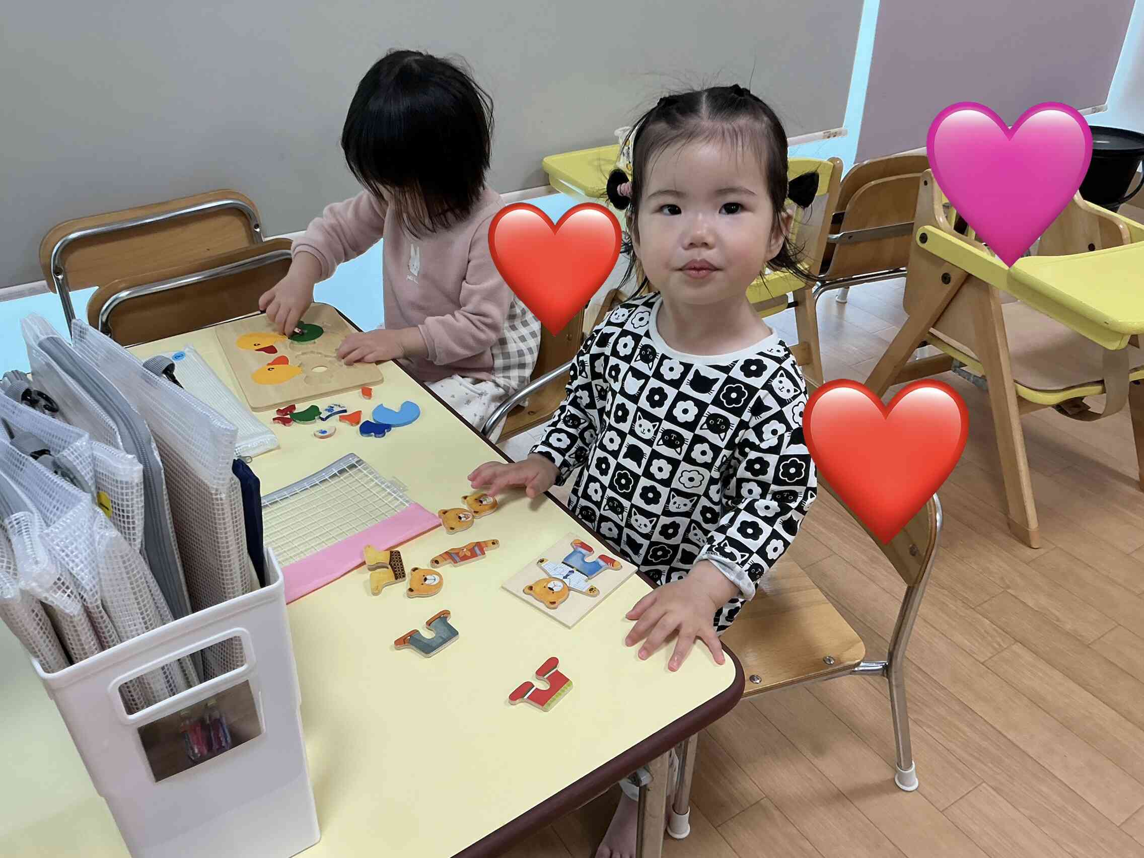 パズルもできちゃううさぎ組さん＾＾