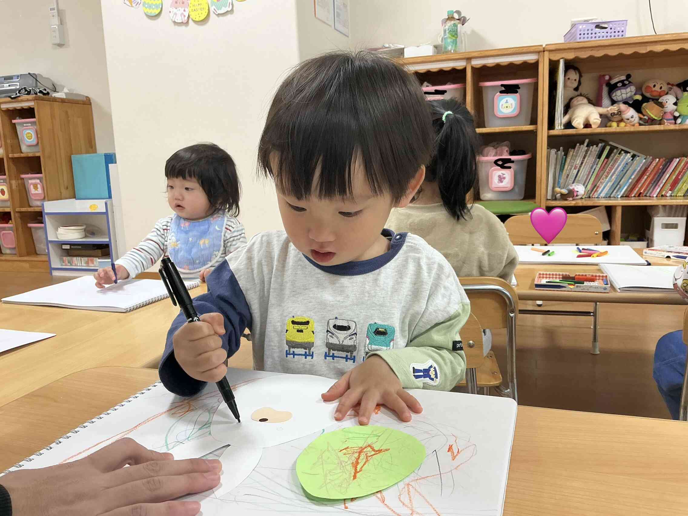 目も上手に描きました！