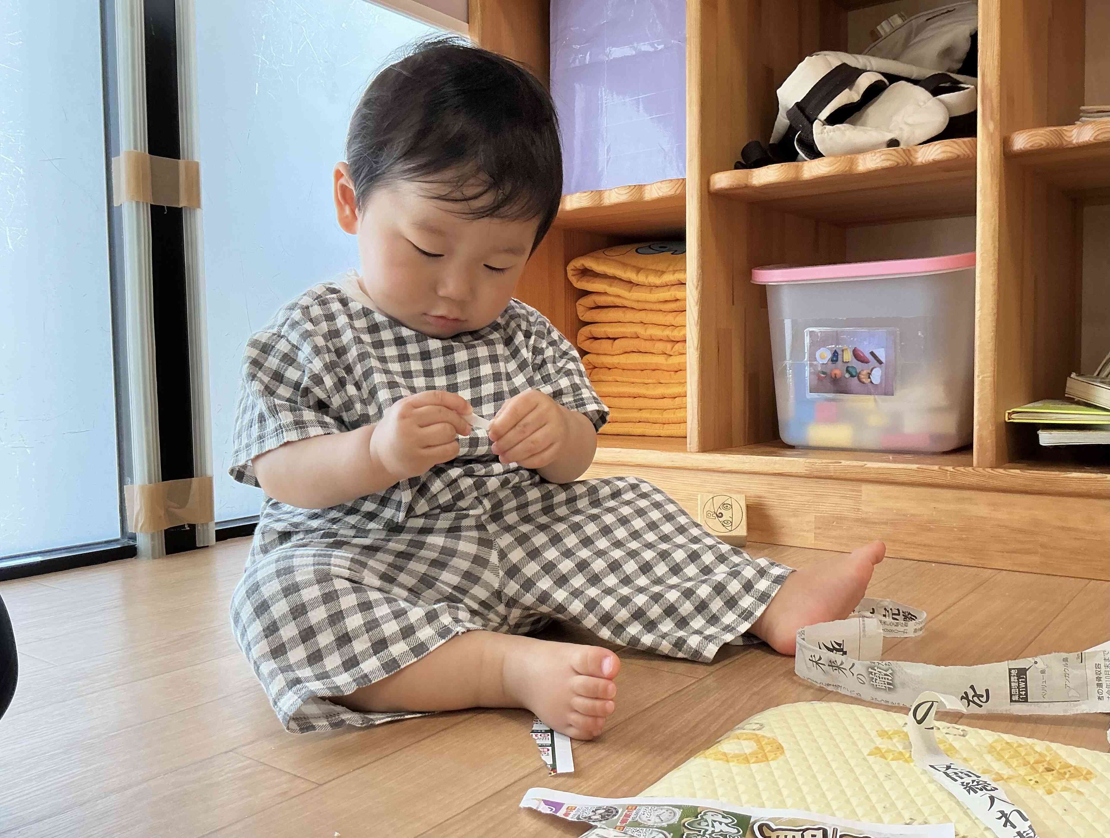 ちいさくちいさく・・・とっても集中していたお友だちです♪