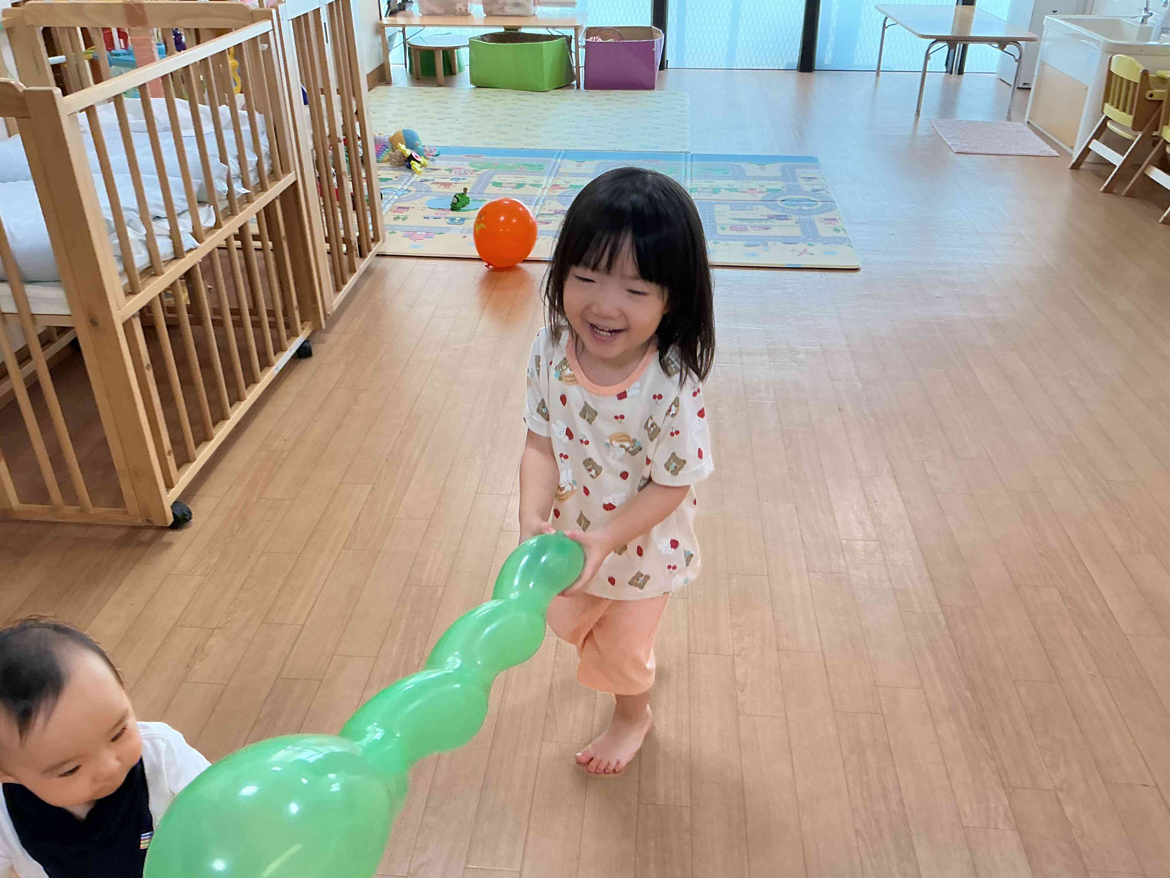 風船あそびを楽しみました！