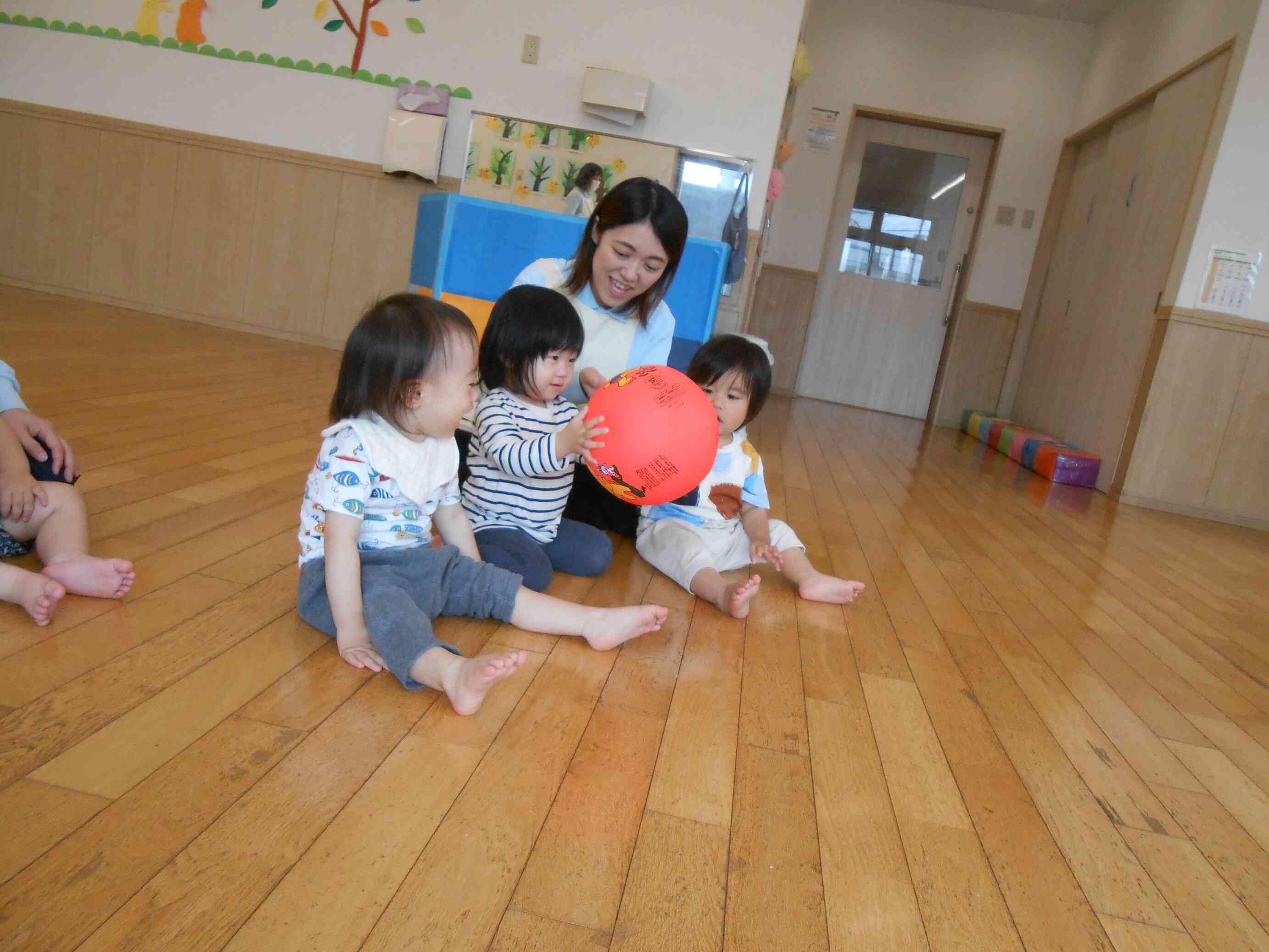 上手にボールをキャッチ！