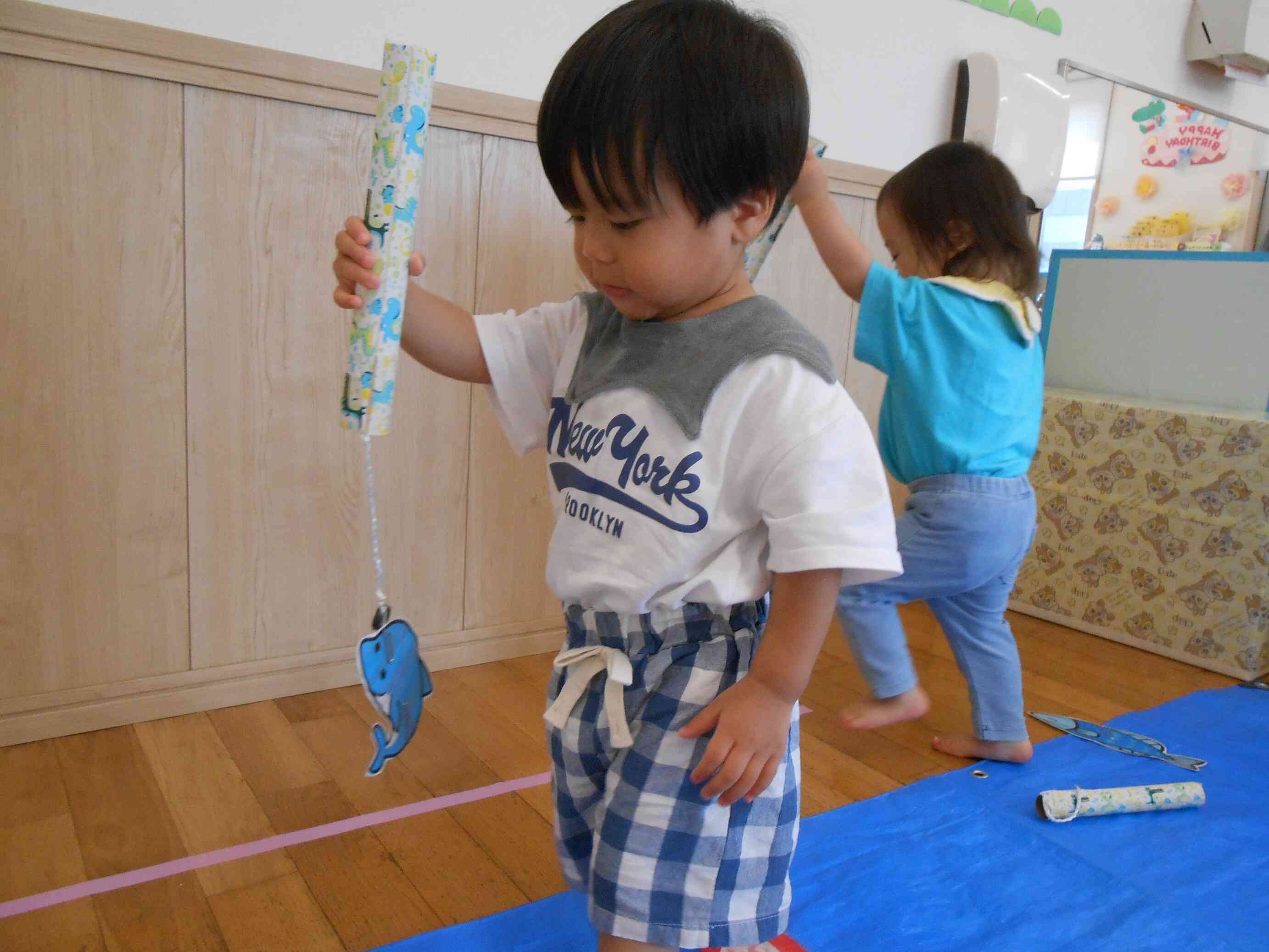 僕はベイビーシャークを釣るぞー