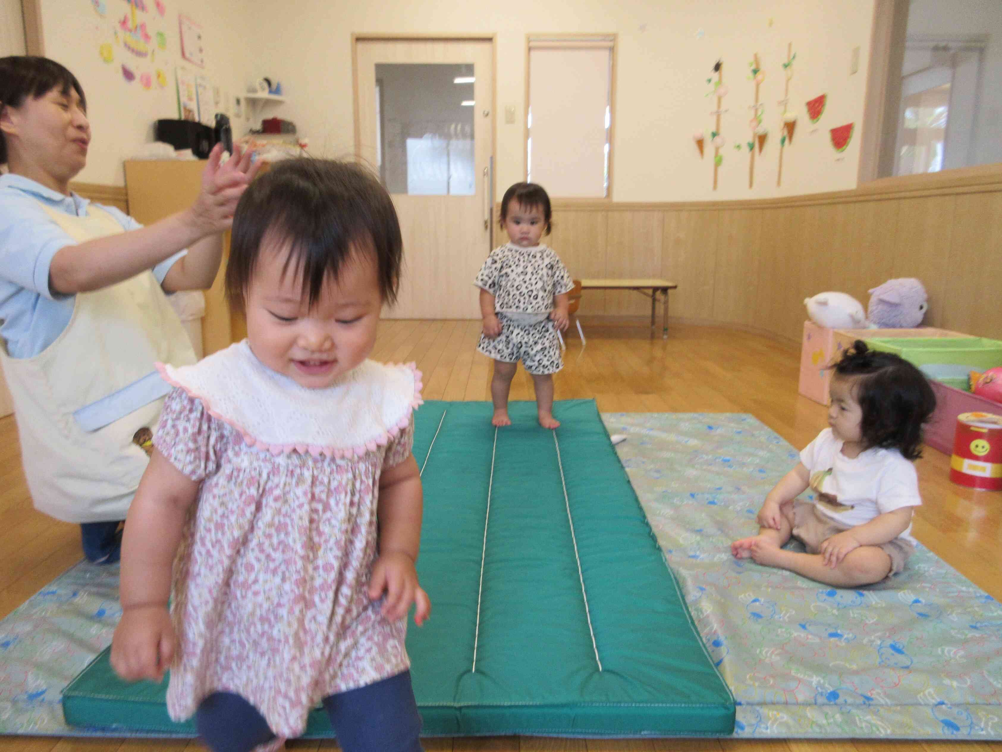 マットの感触はどんなかな?