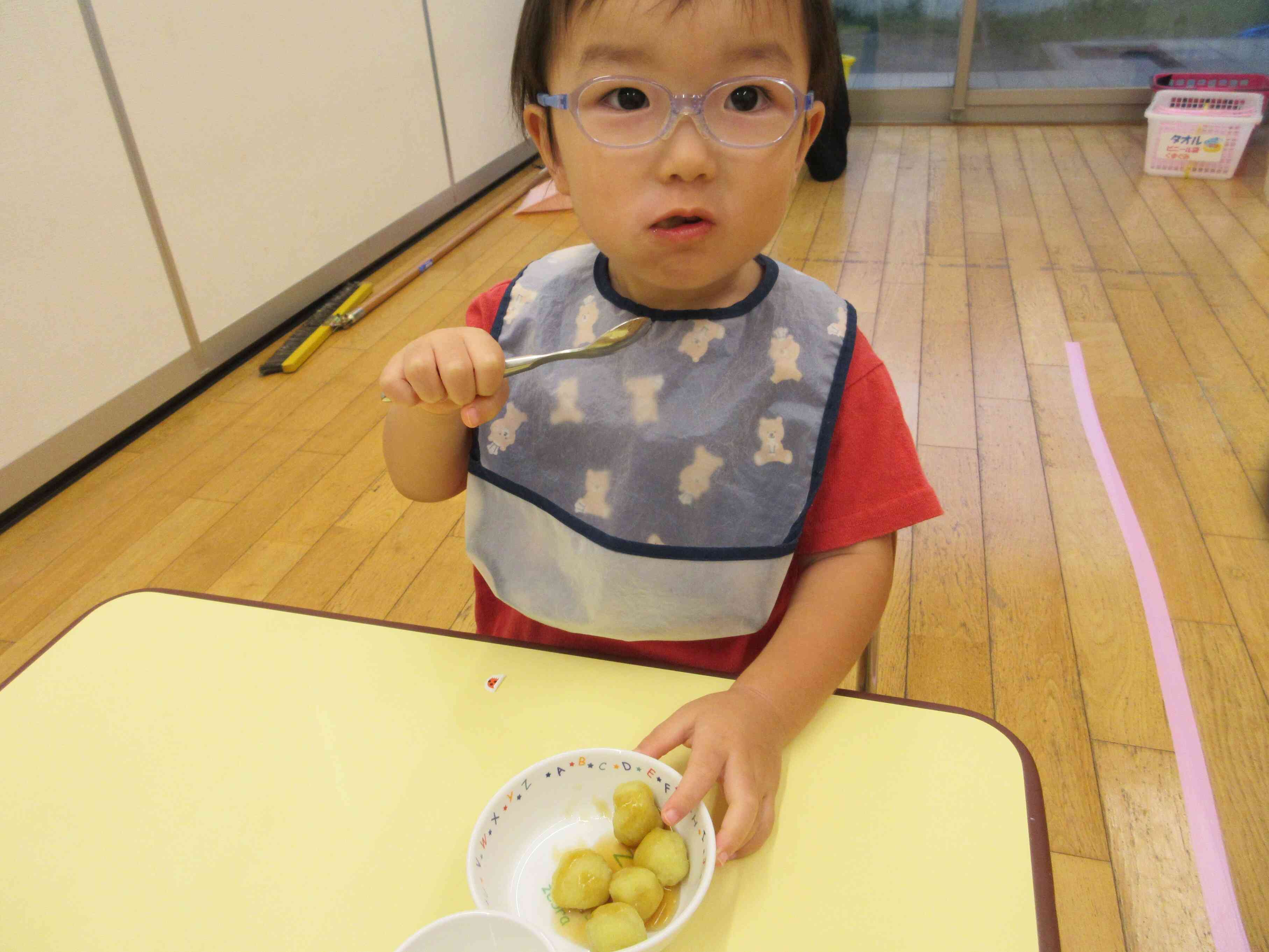自分で作ったお団子は美味しいね♪