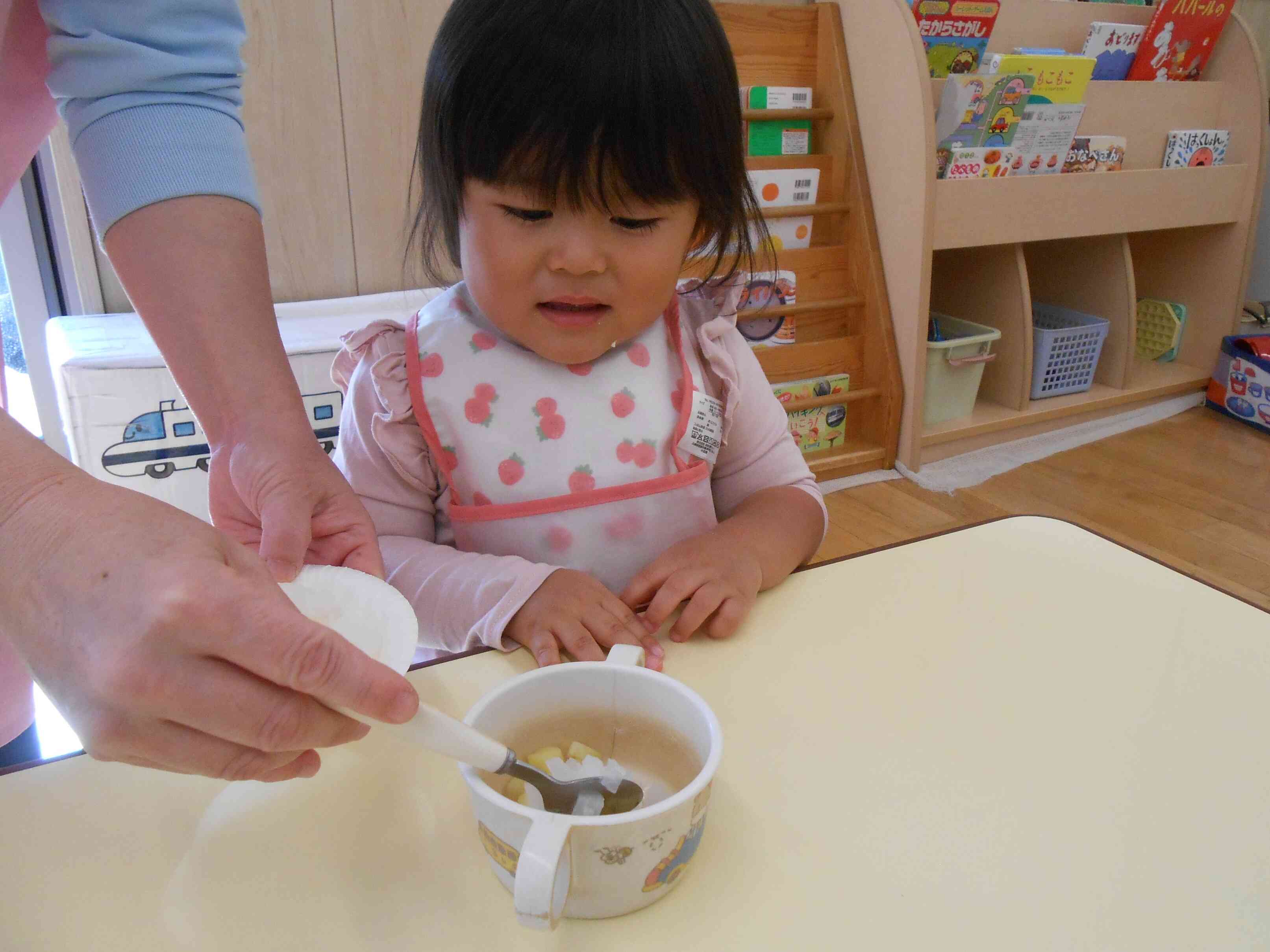 今月の食育はみそ汁作りです♪