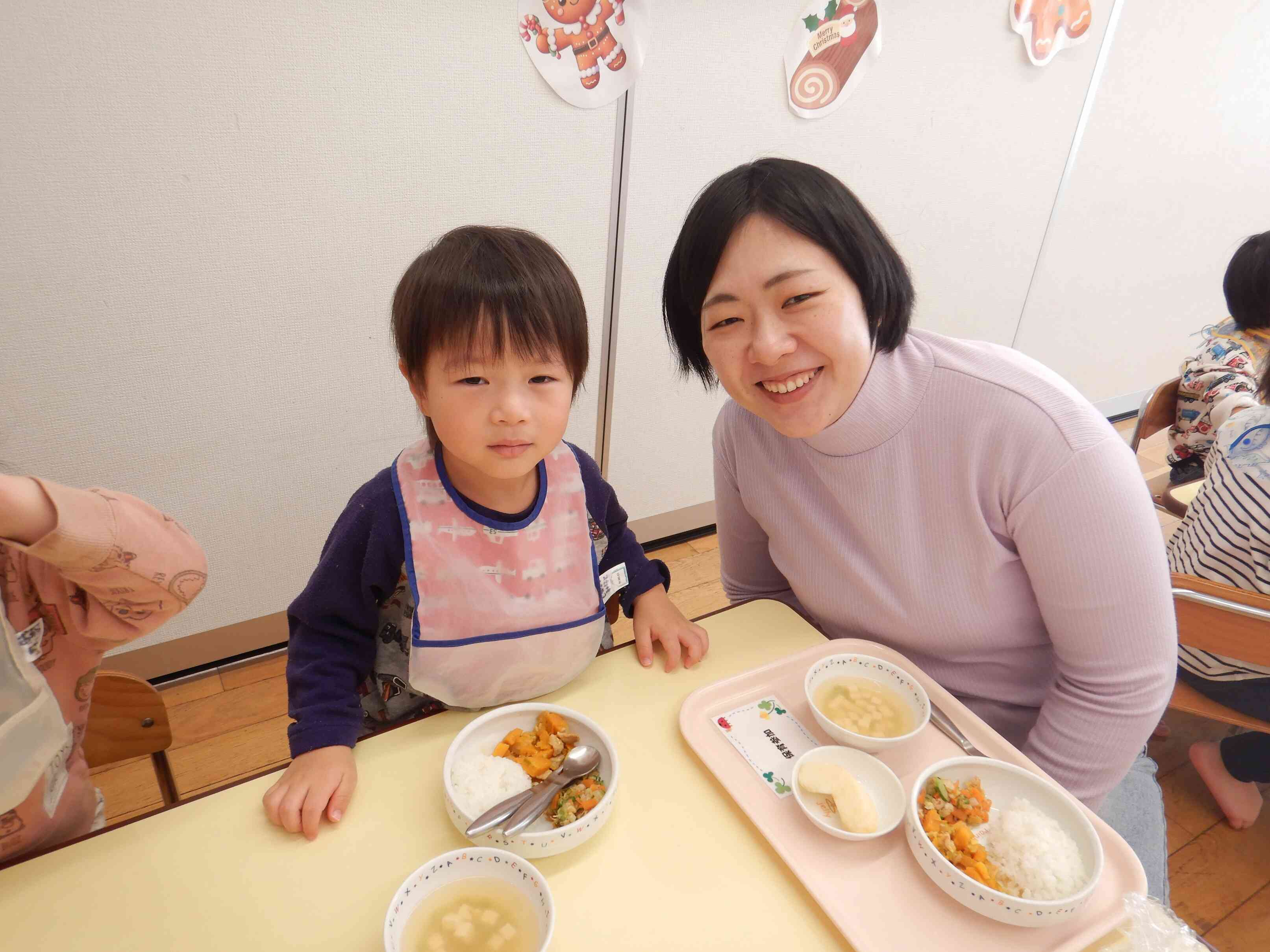 いっしょにごはんたべたんだよ☆