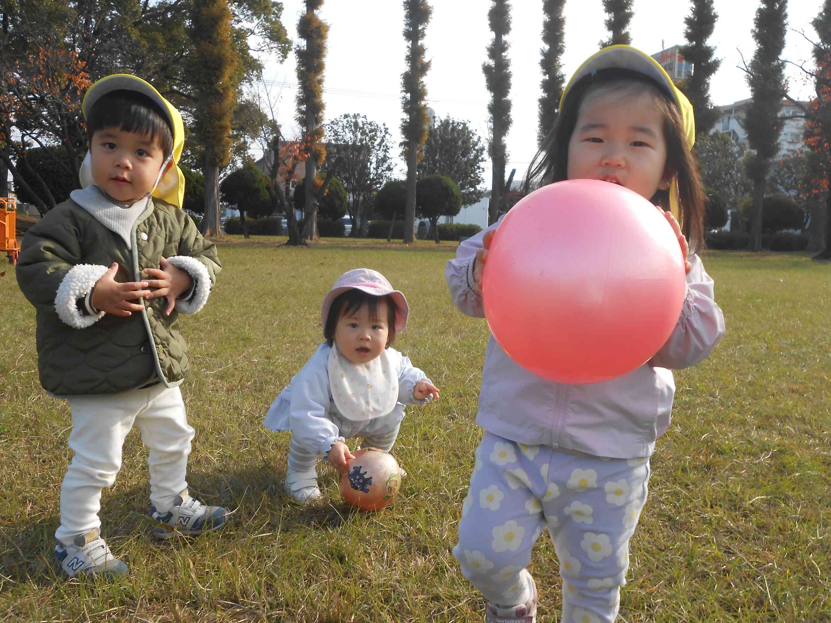 公園の広いところで