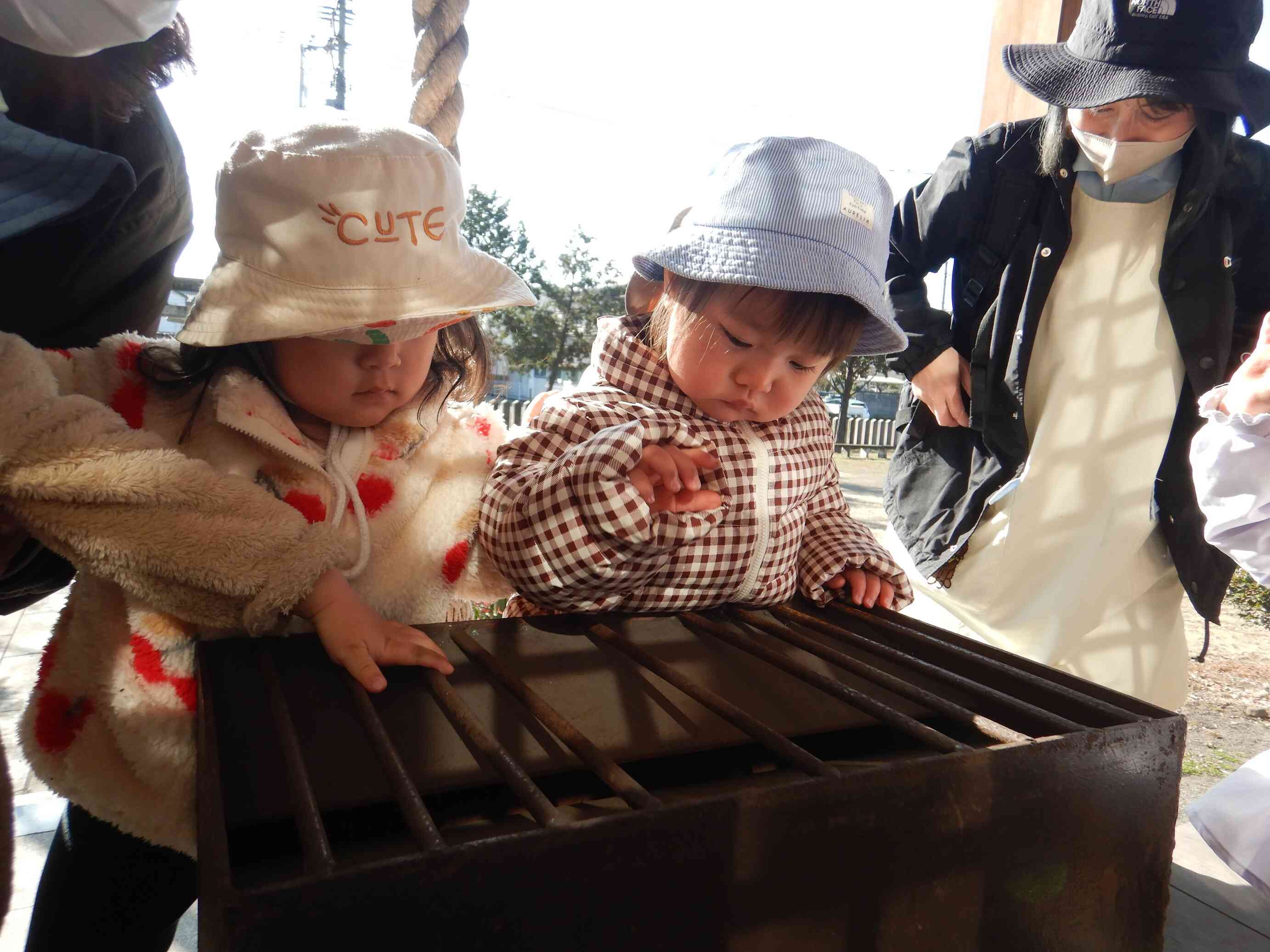 お賽銭を入れるよ