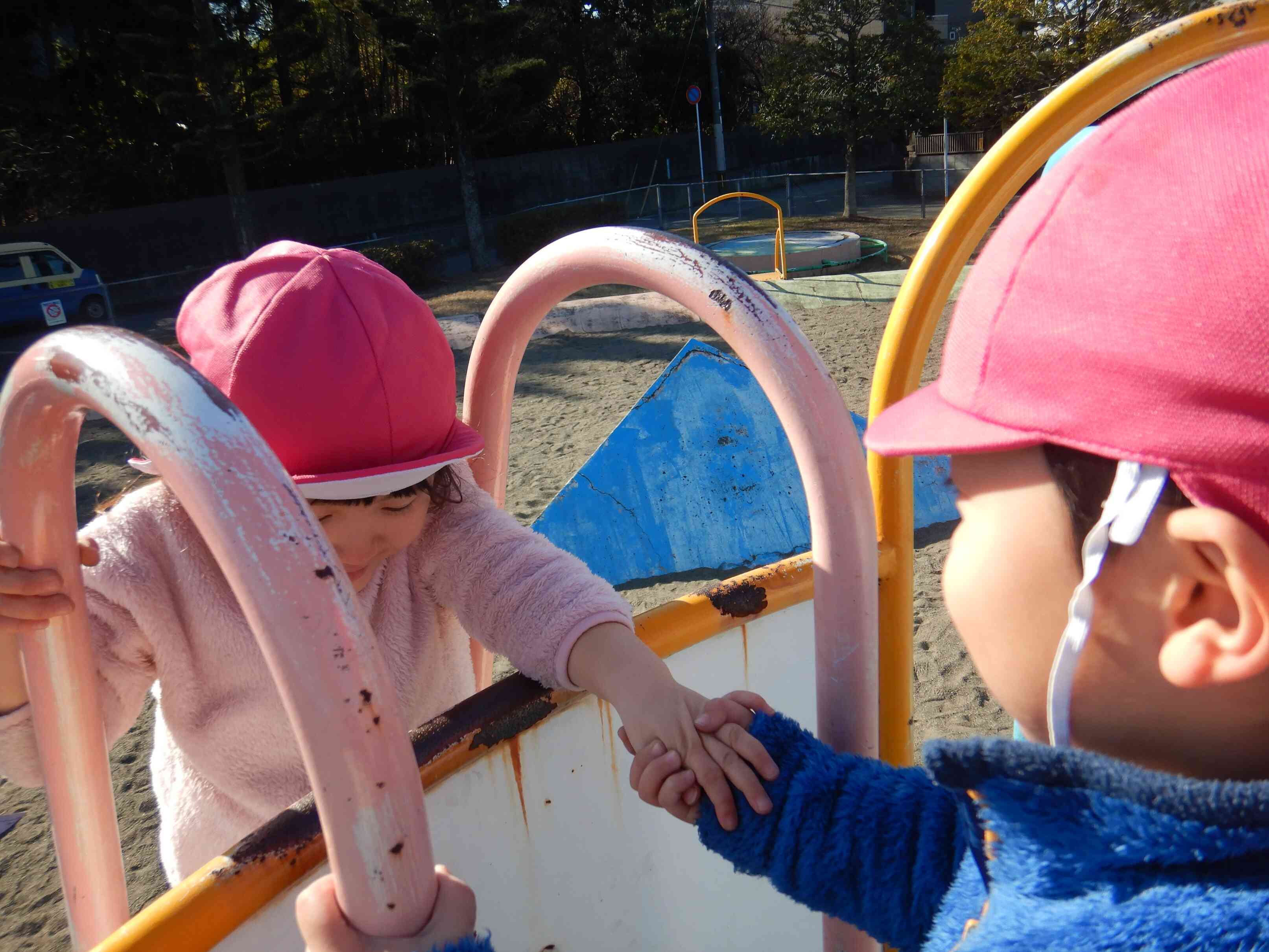 がんばって！こっちだよ。