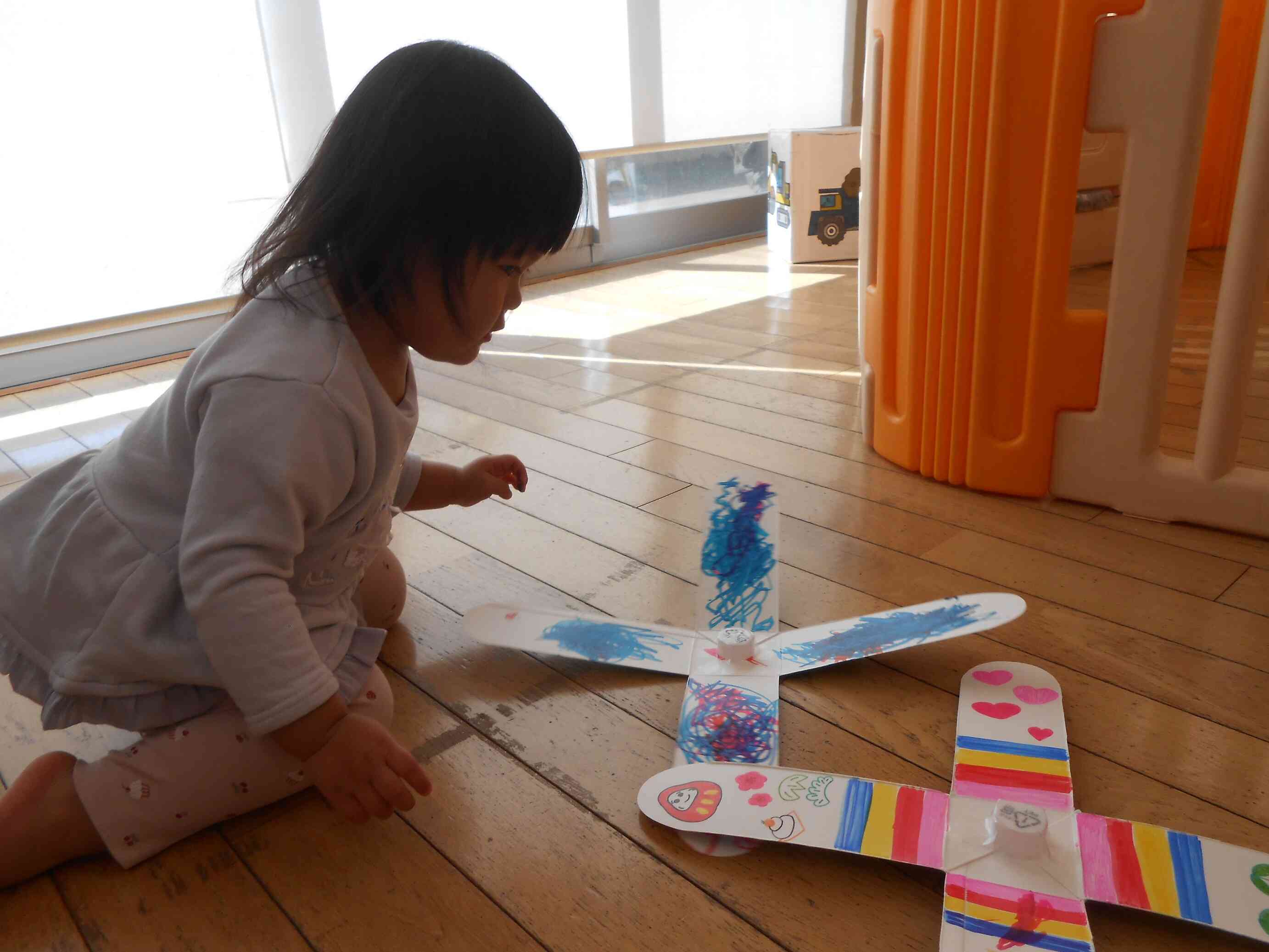 どちらが、たくさん回るかな