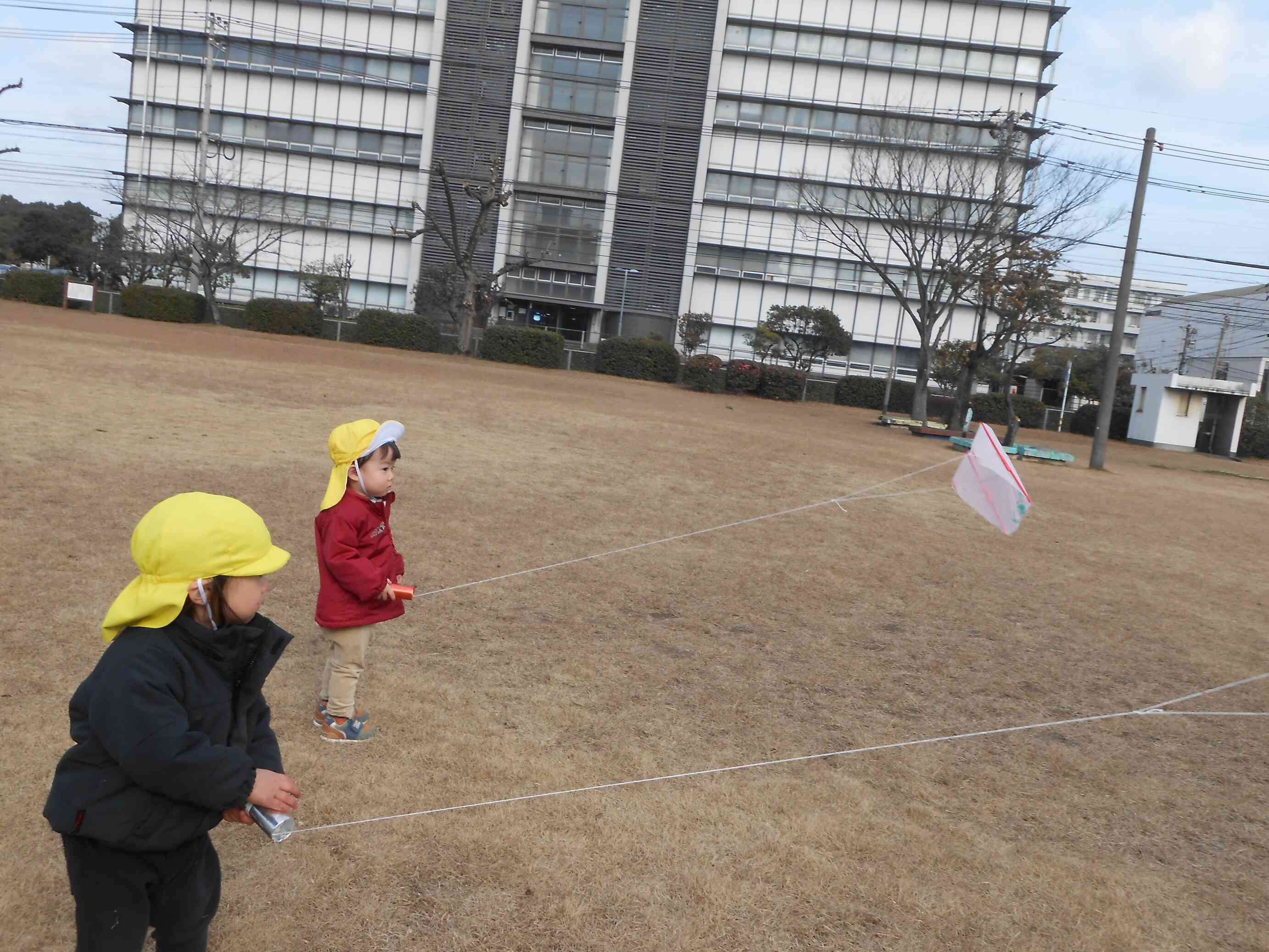 風が吹いて、よく揚がったよ！