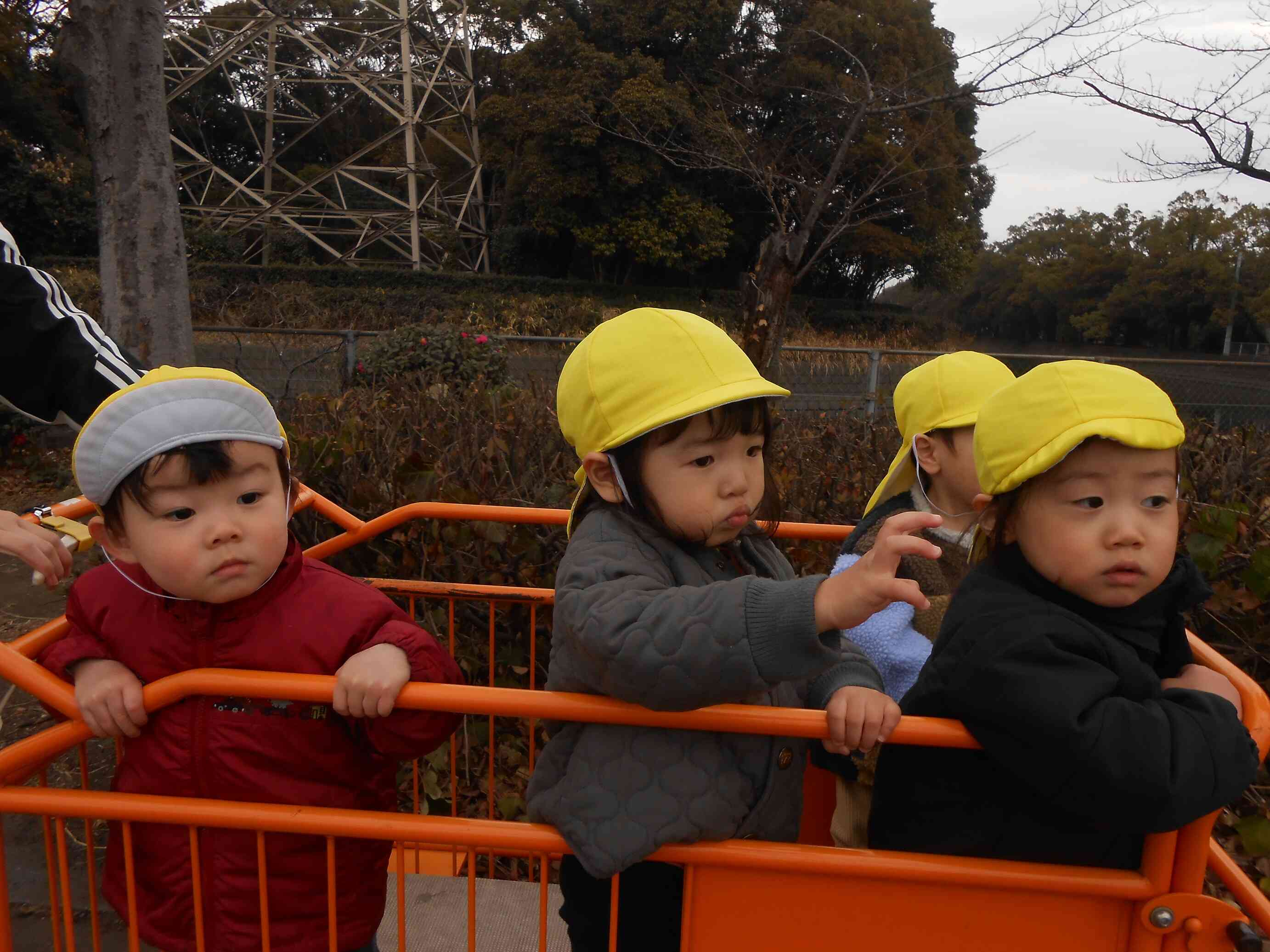 カートに乗ったり～