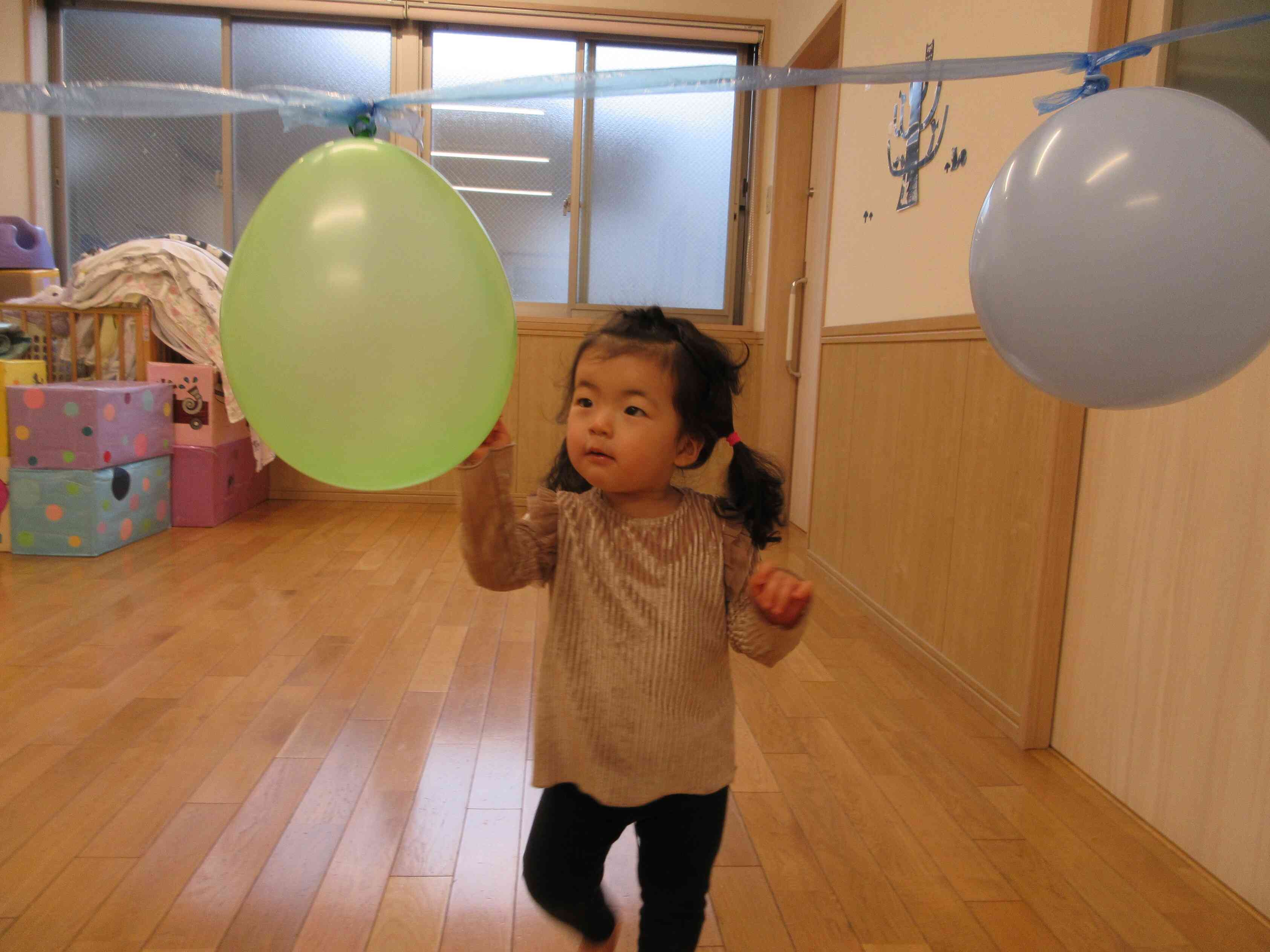 『風船に、触れるよ！』