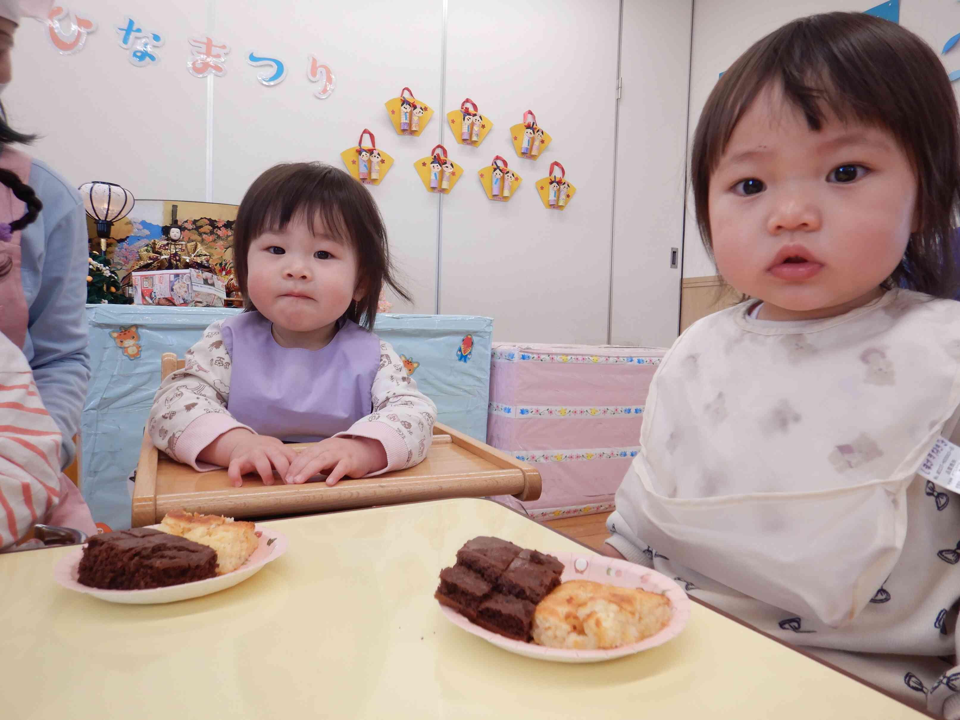 みんなで「いただきます」をしました♪