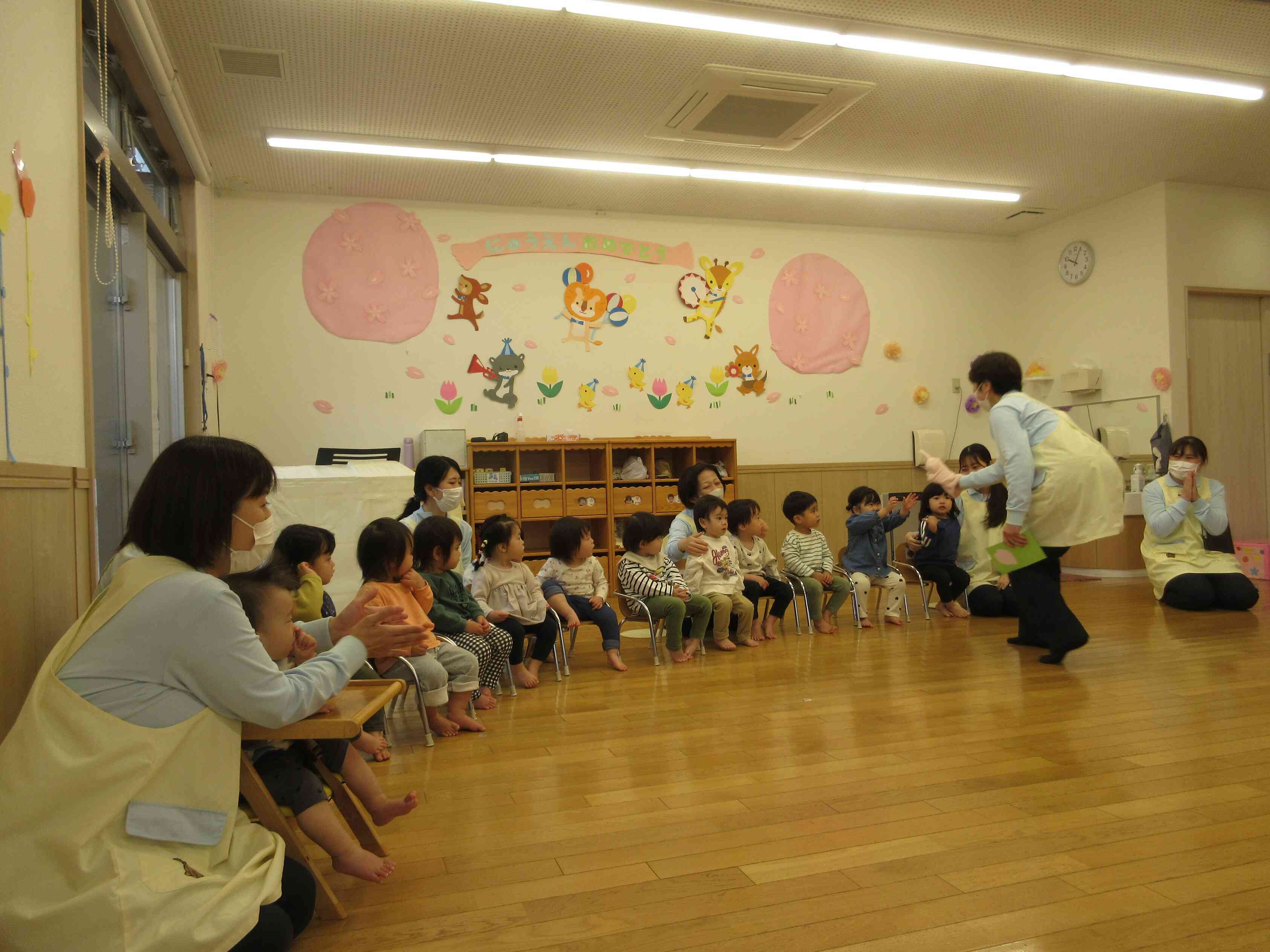 うさぎ組・くま組の子ども達も進級おめでとう!