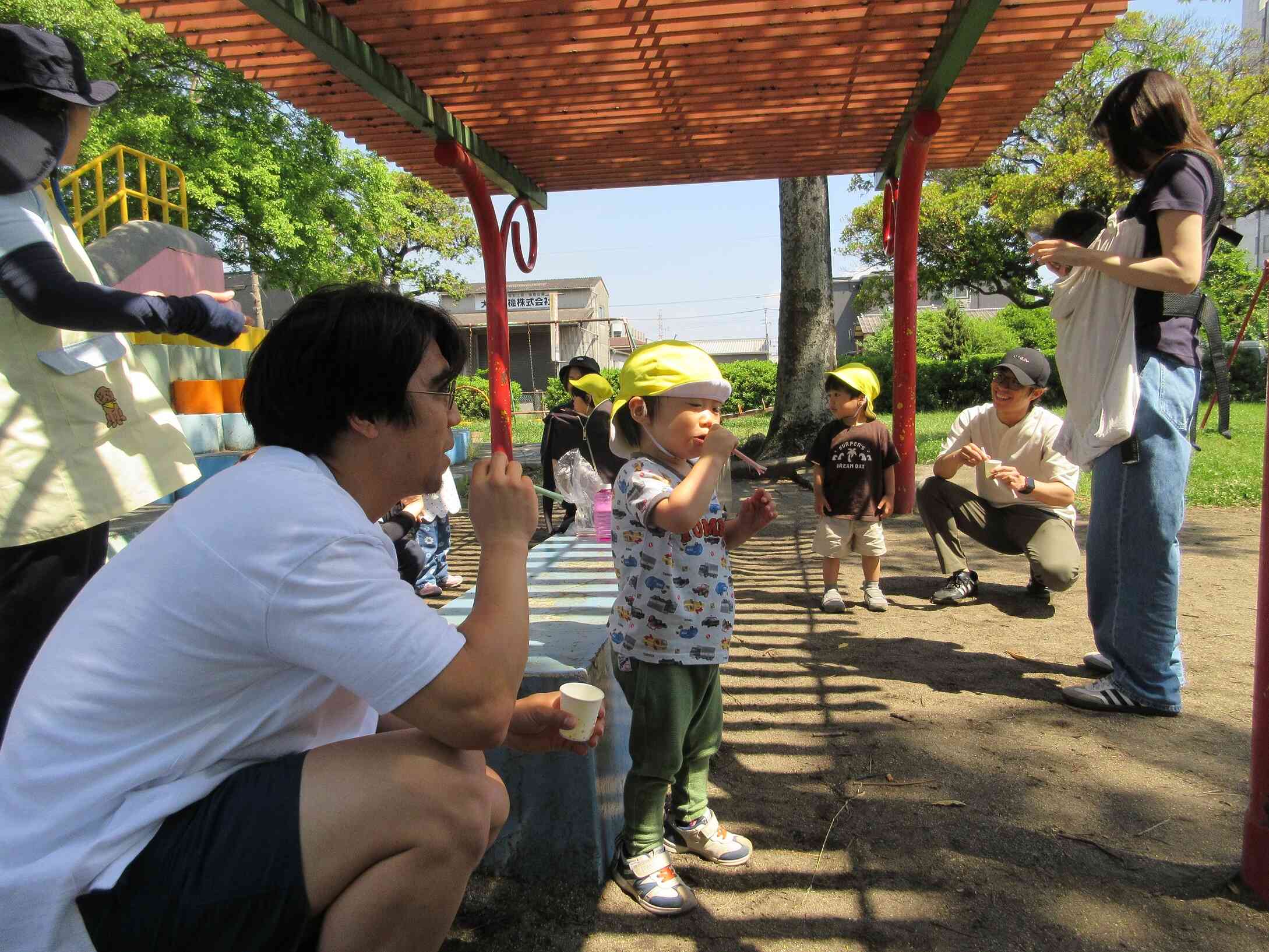 今日は保育参観！