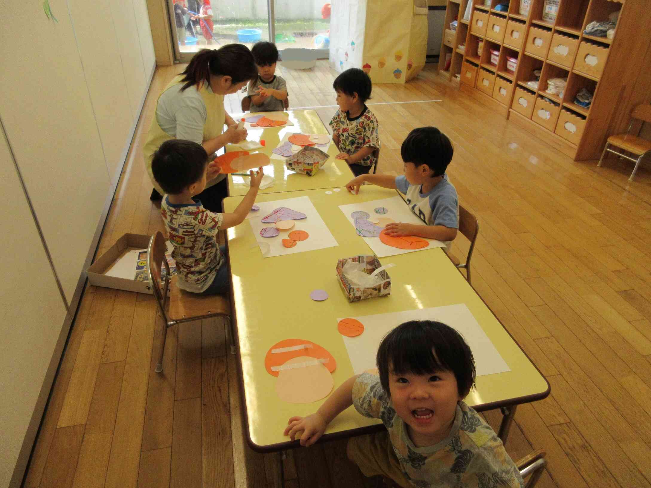 くま組・製作【さんま・きのこ・とんぼ】