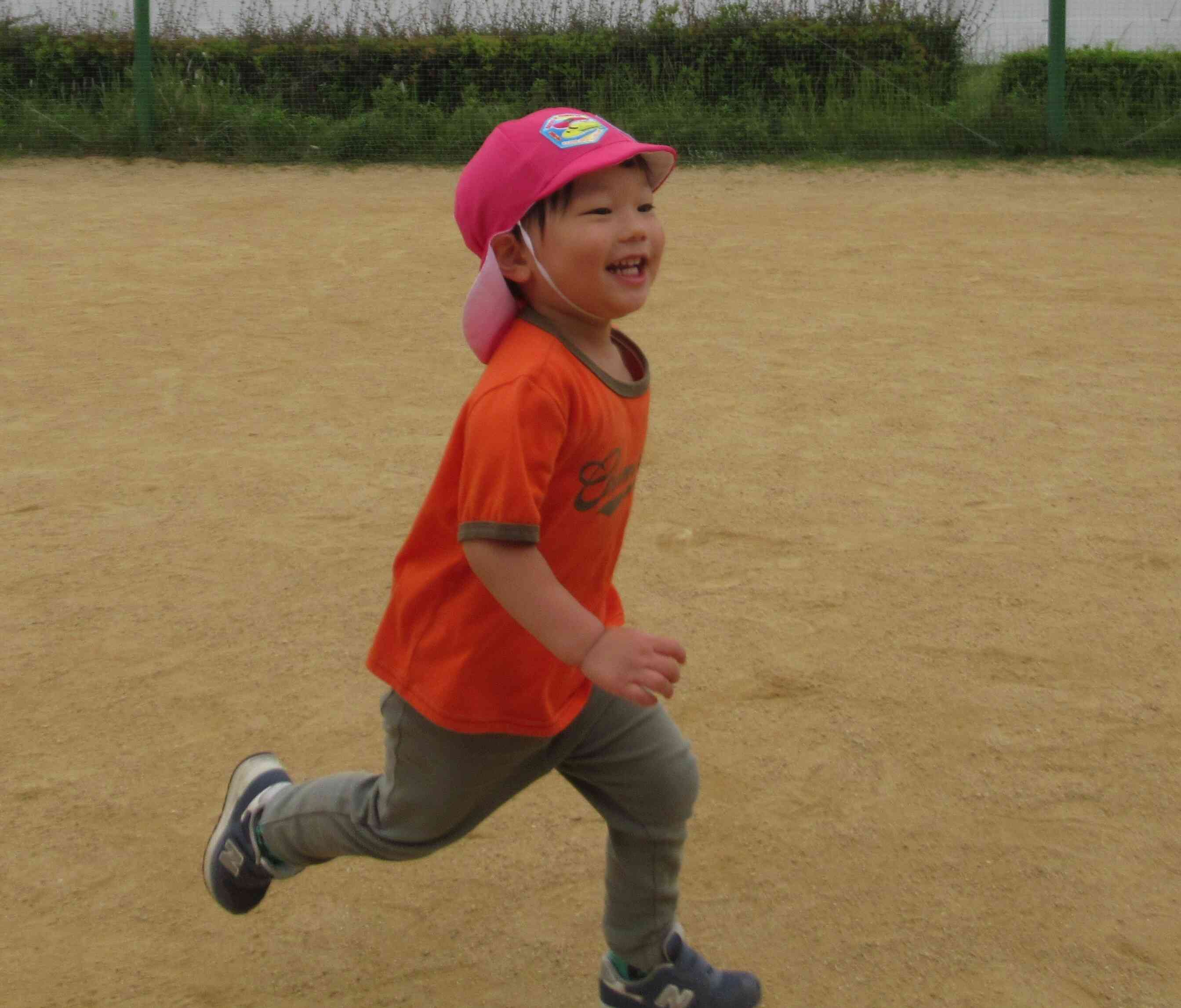 グラウンド楽しいね！
