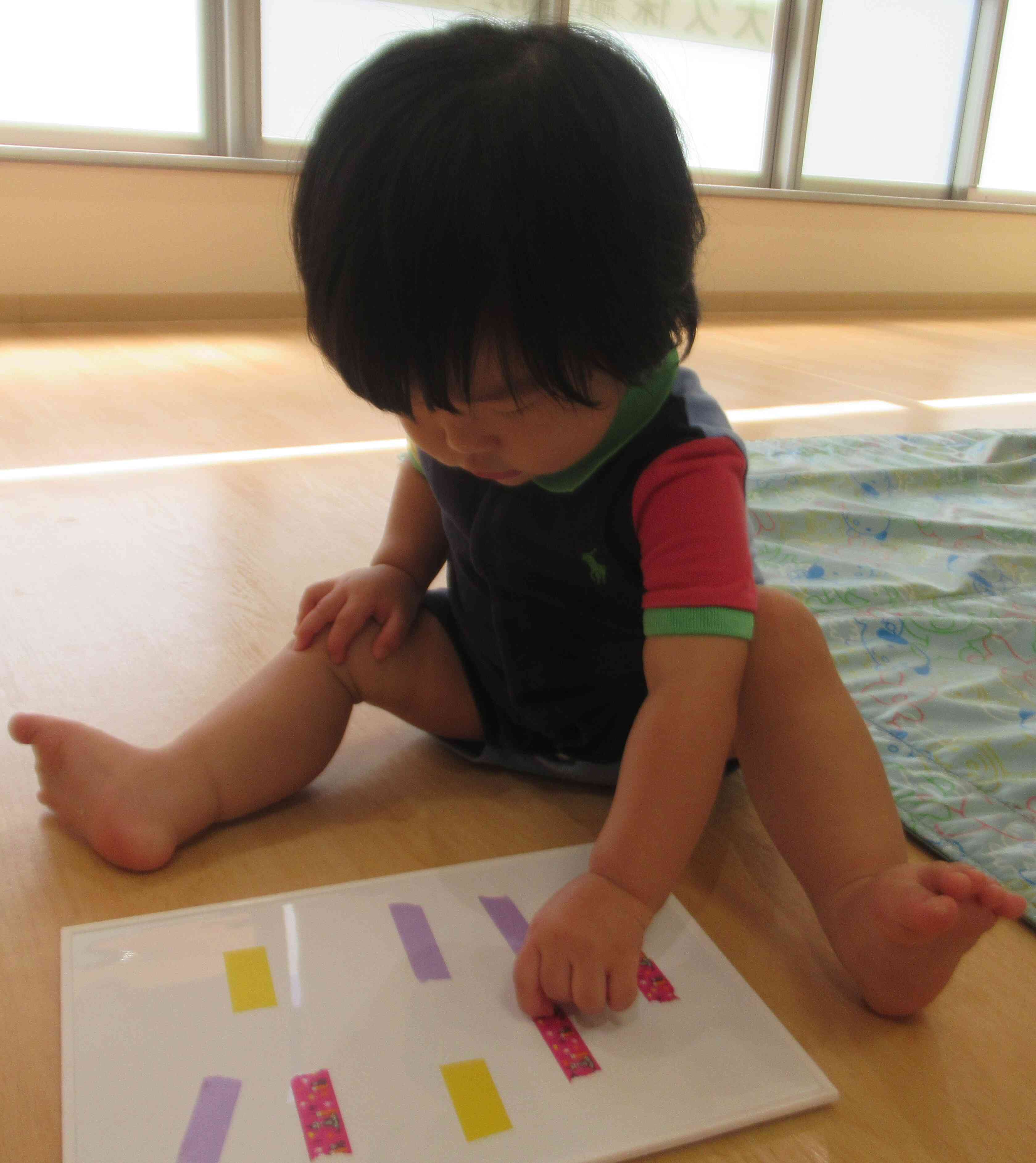 真剣な表情で・・・