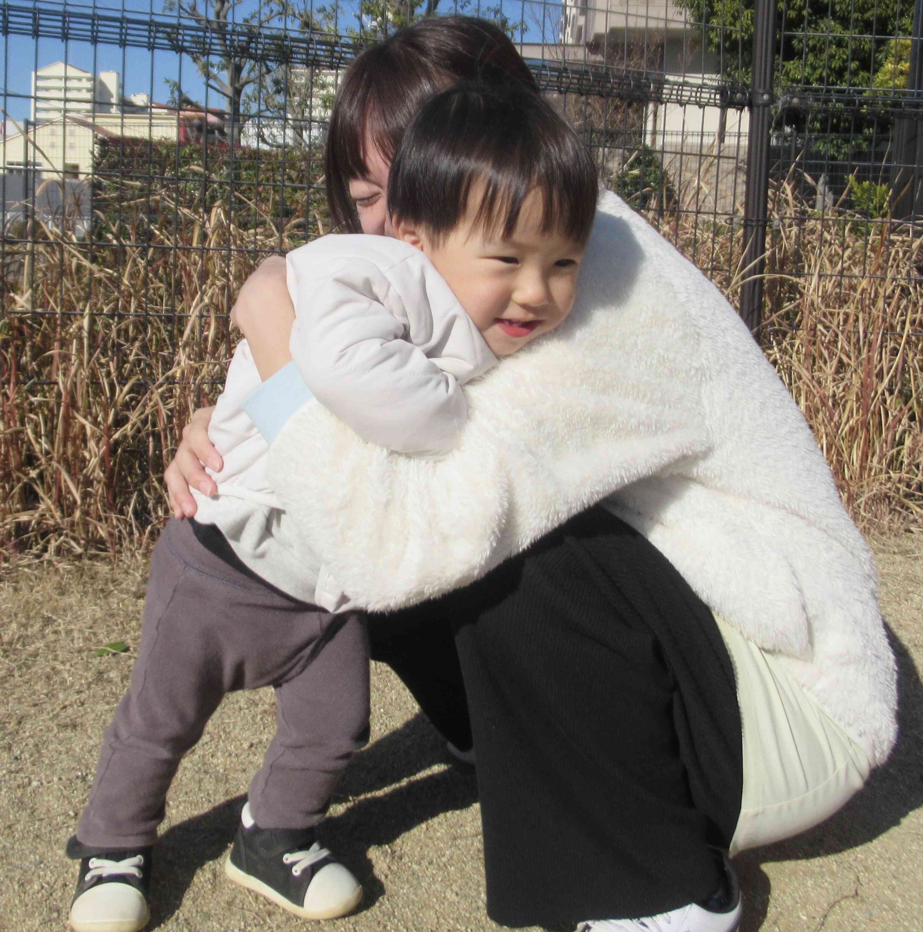 グラウンドへ・・・