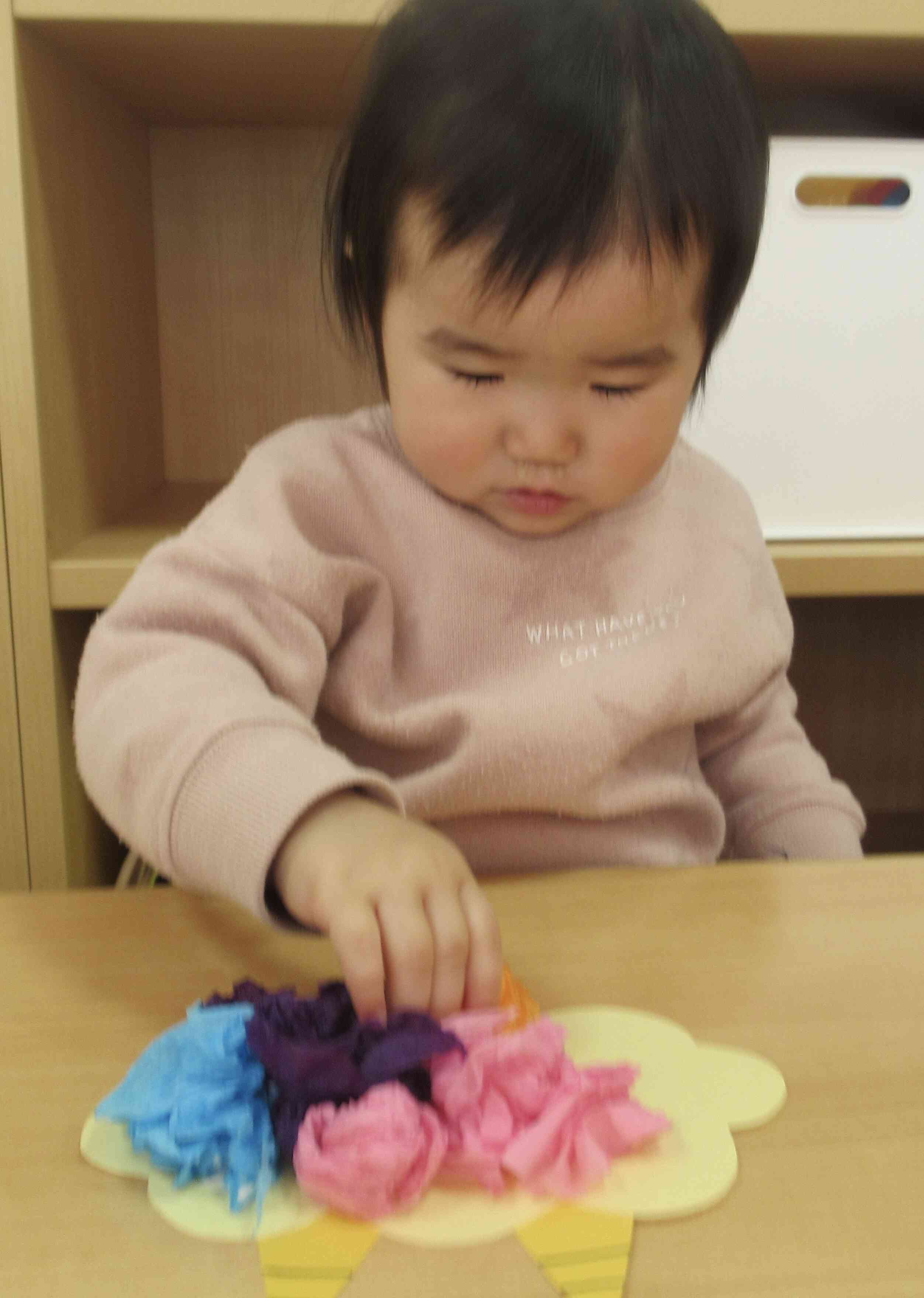 「鬼さんの髪の毛何色にしようかな〜？」