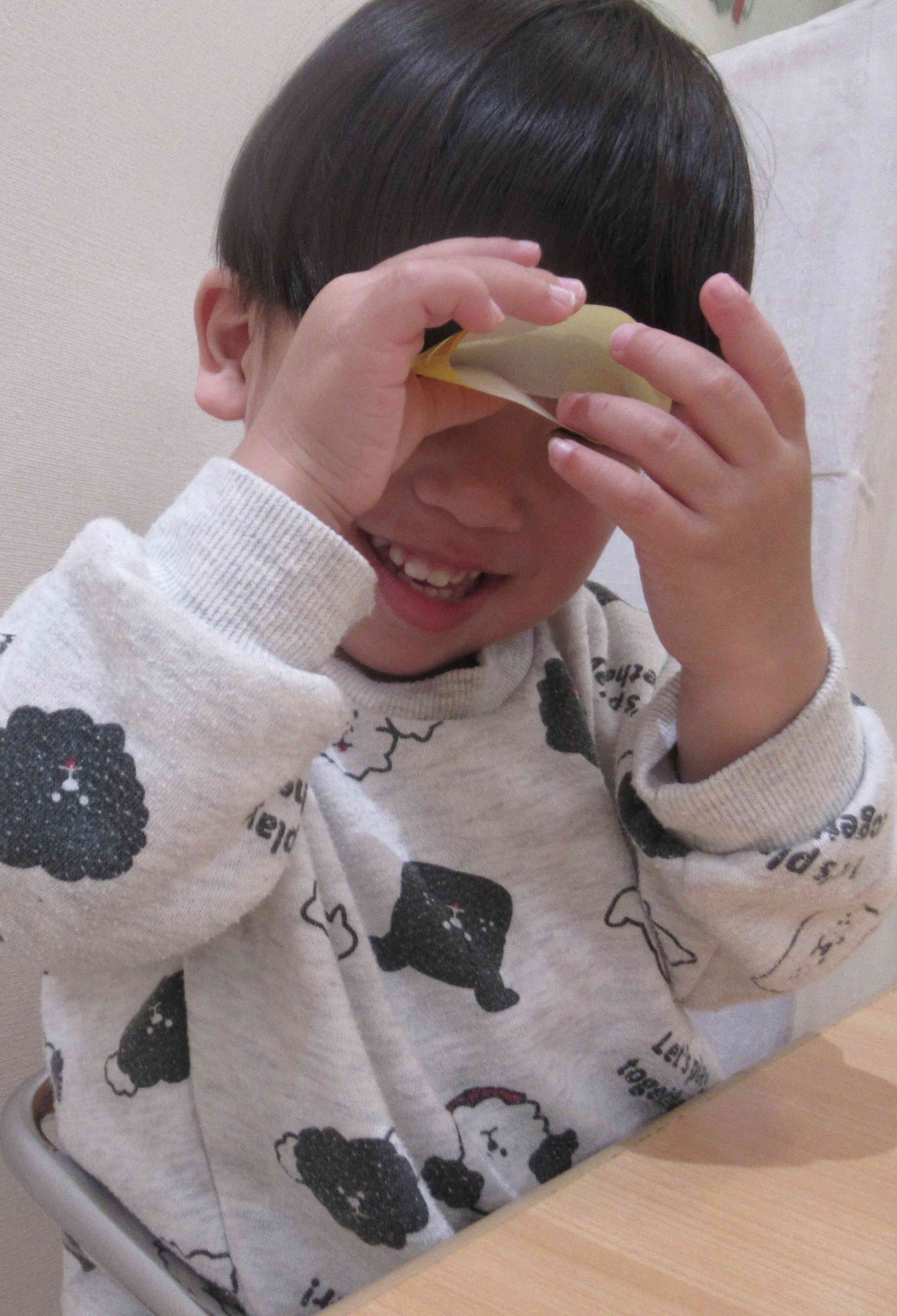 じゃーん！輪っかが出来たよ〜！