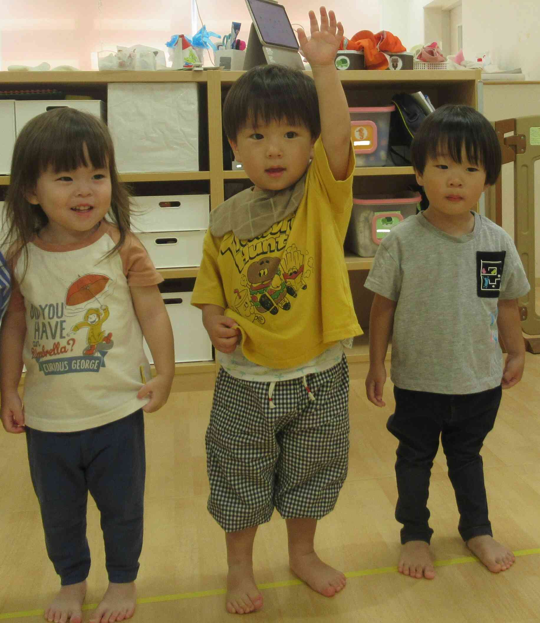 名前を呼ばれるとかっこよくお返事できました！