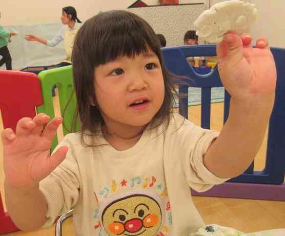 粘土で遊んだよ。