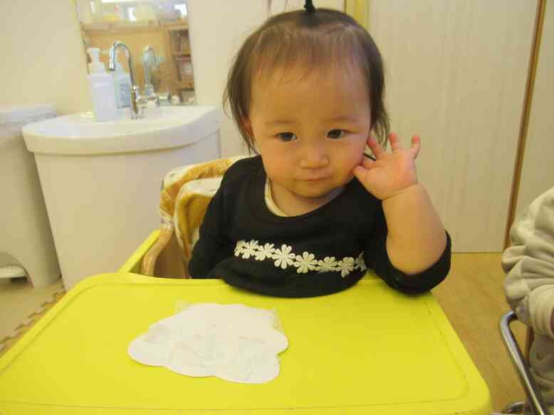 完成！満足そうな表情です。