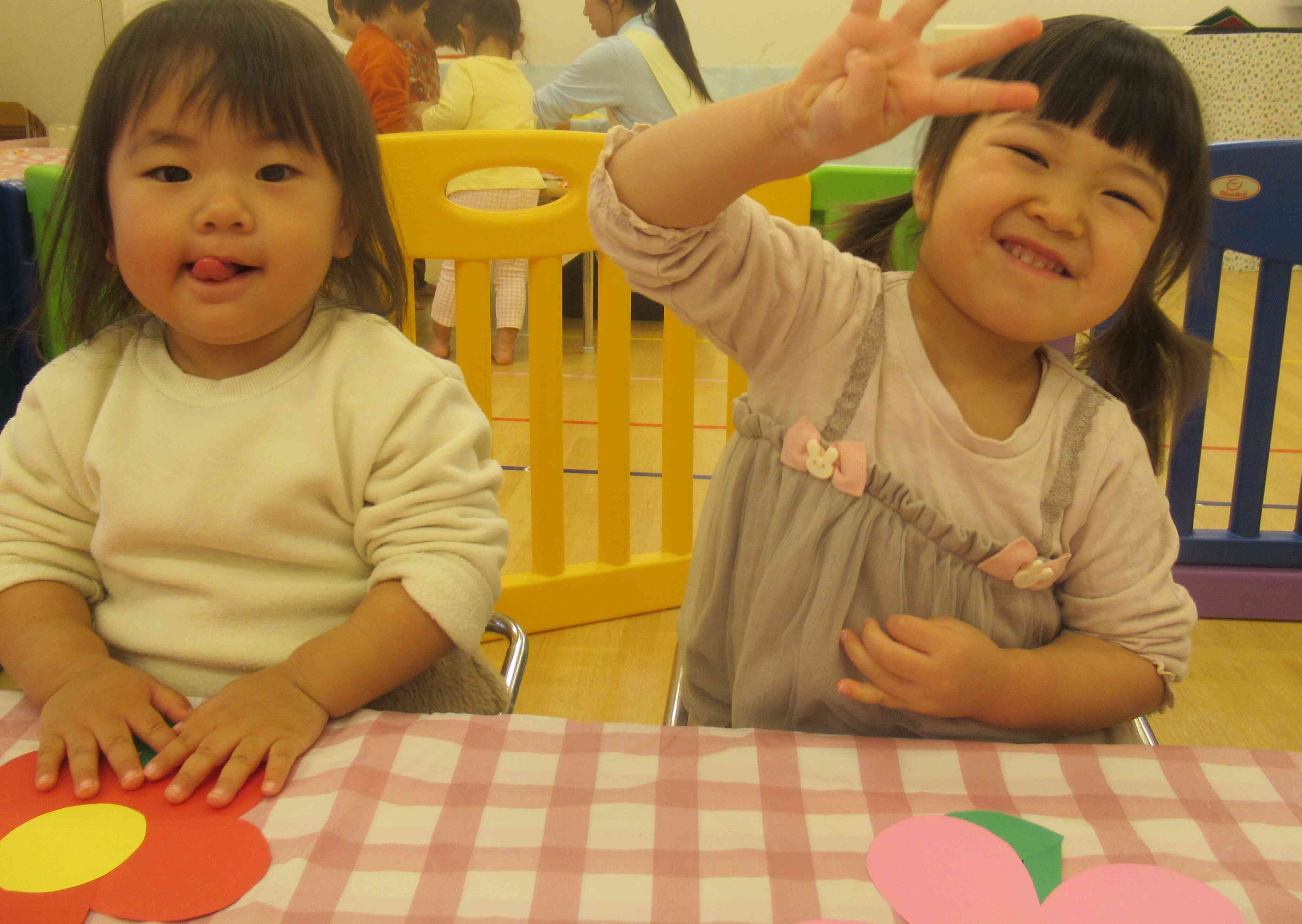 思わずピース♪