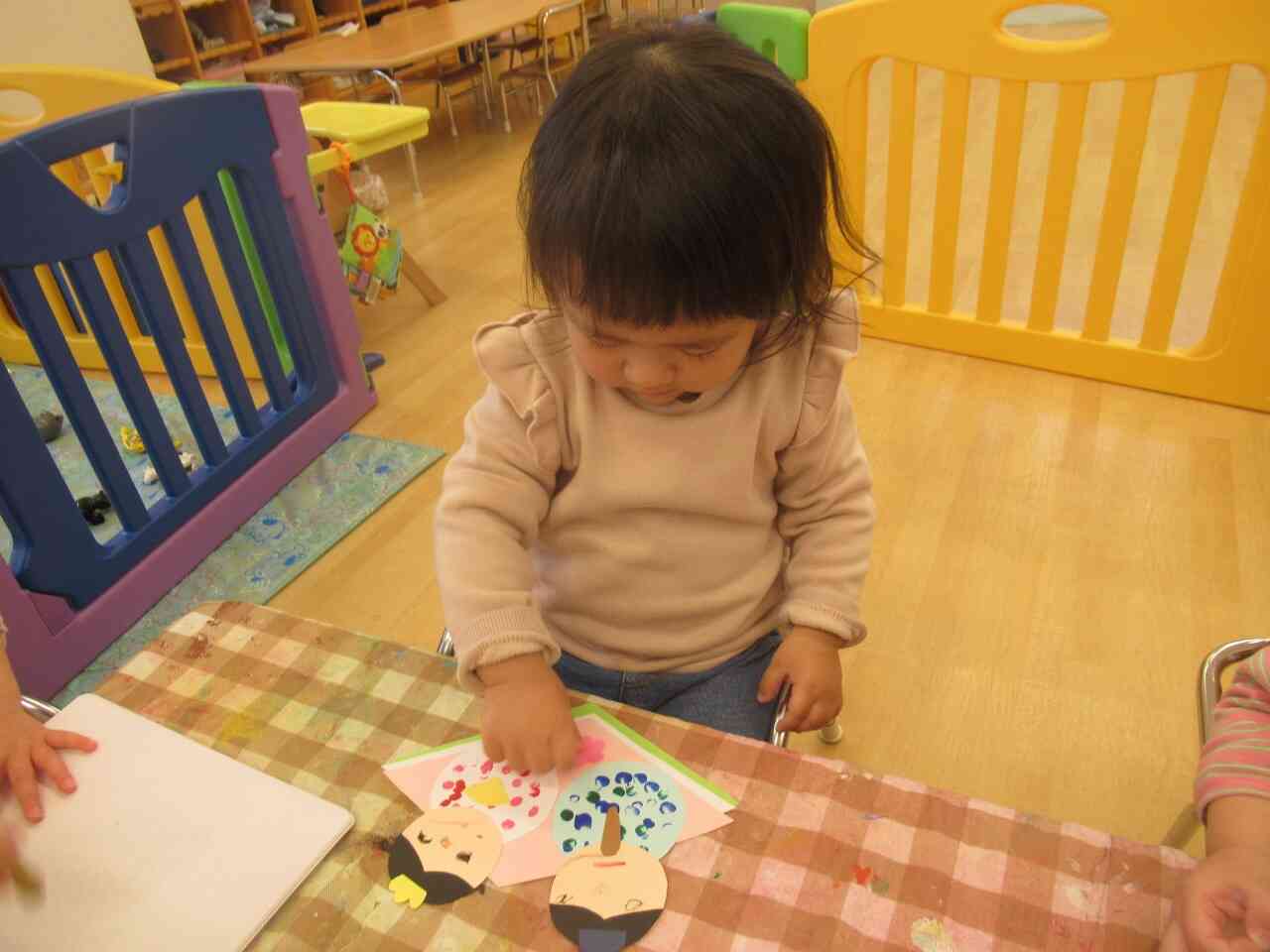 桃の花貼るよ♪