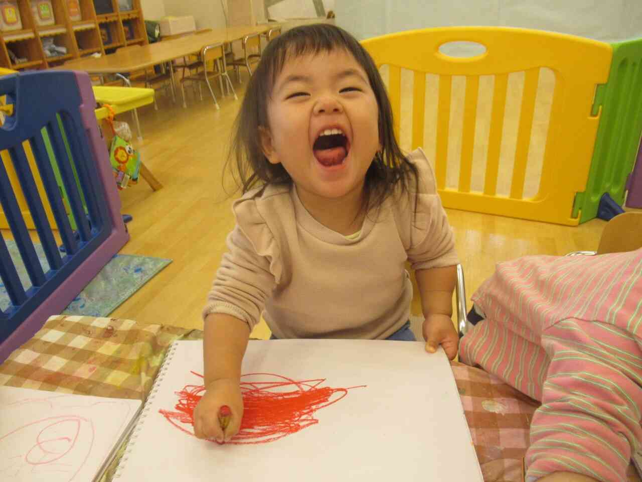 お絵描きもしたよ！いい笑顔⭐︎